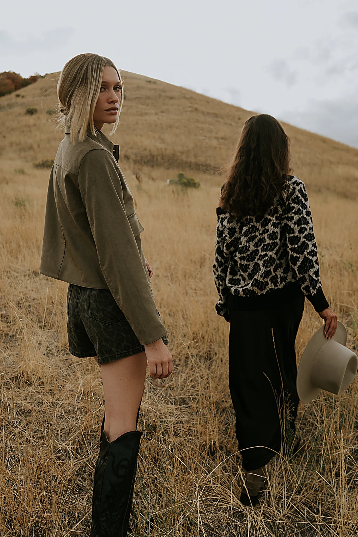 Aden Suede Jacket in Olive