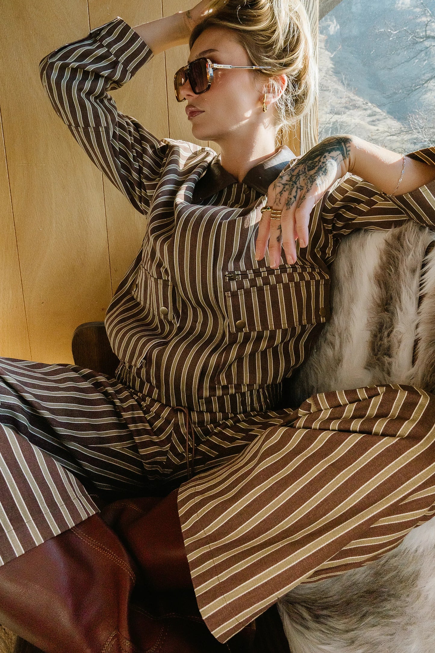 Carla Striped Utility Jacket
