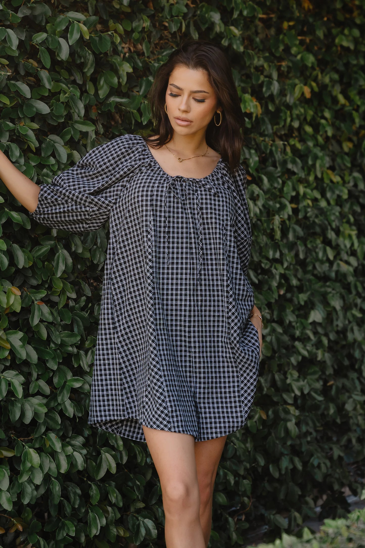Janika Plaid Romper