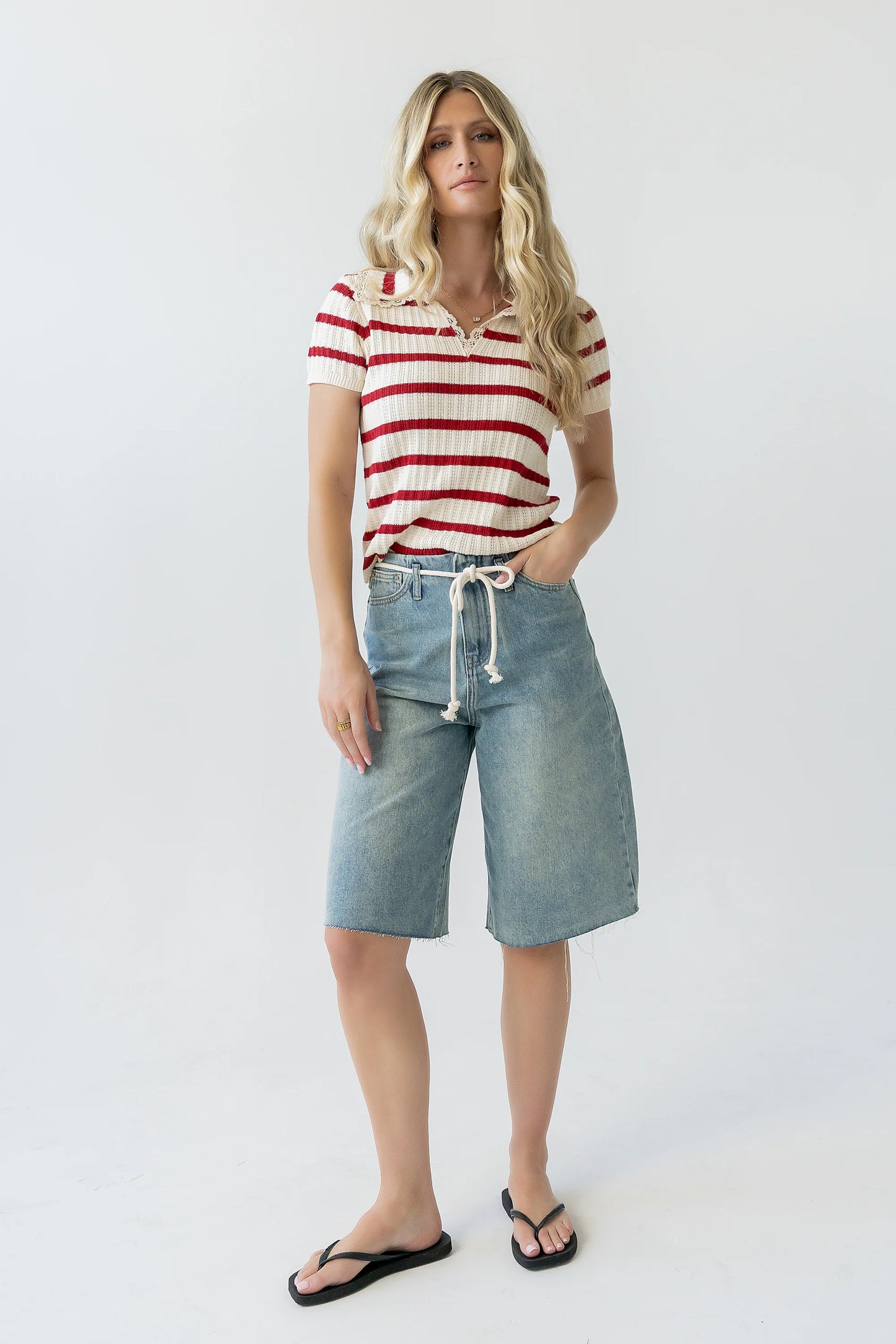 Shawn Denim Bermuda Shorts