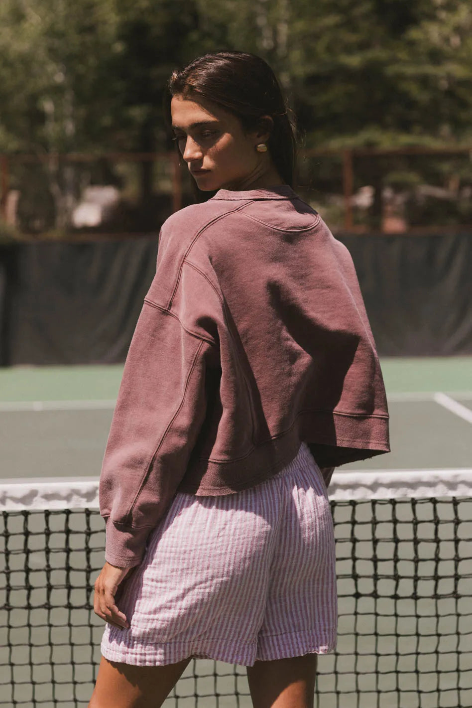 Aarti Sweatshirt in Burgundy