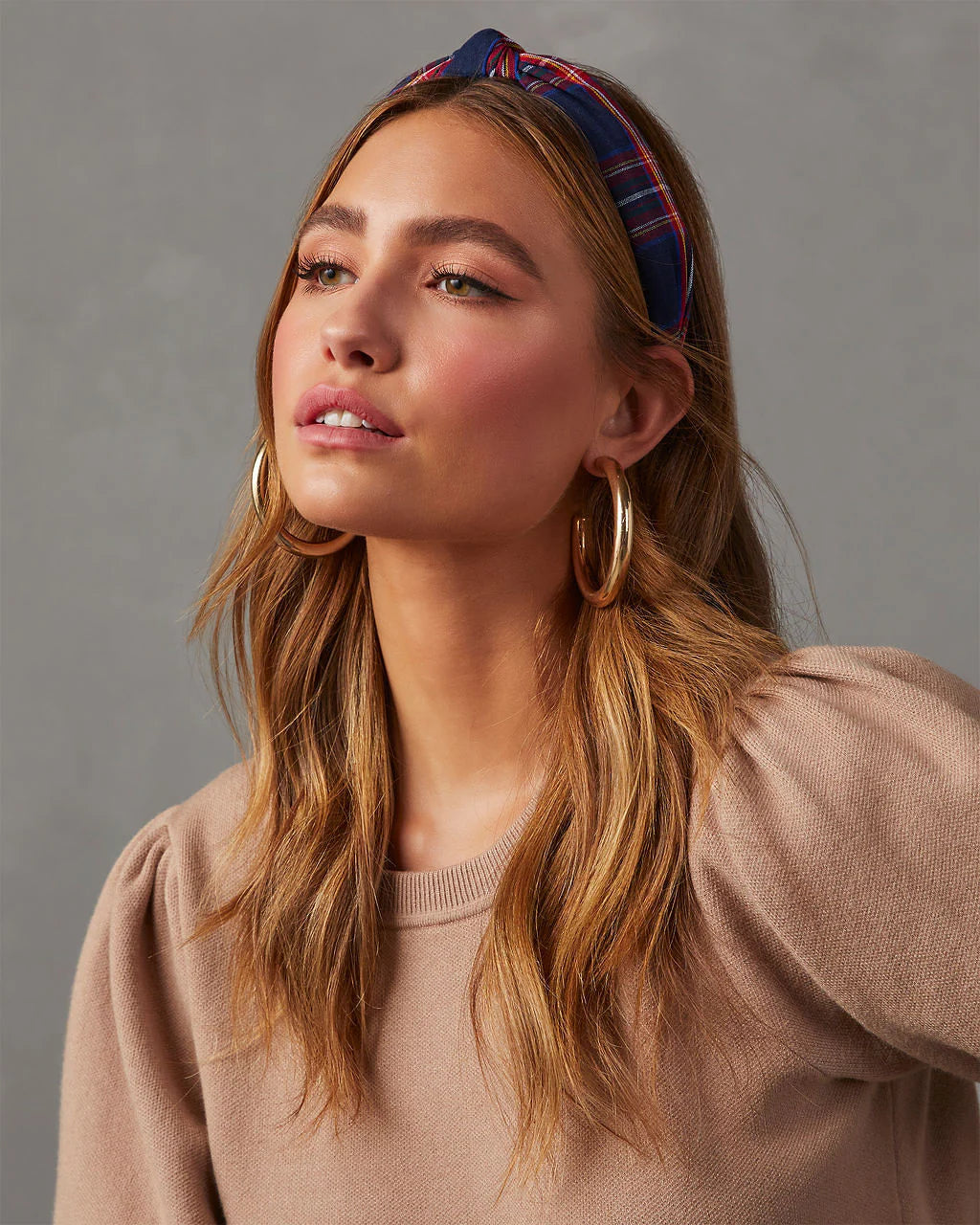 Traditions Plaid Twist Headband