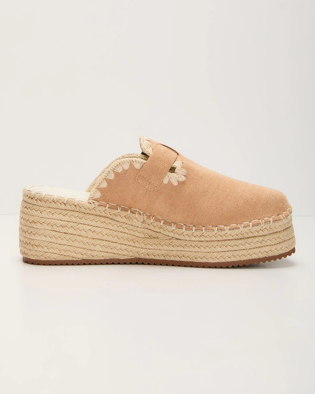Esme Suede Platform Mule
