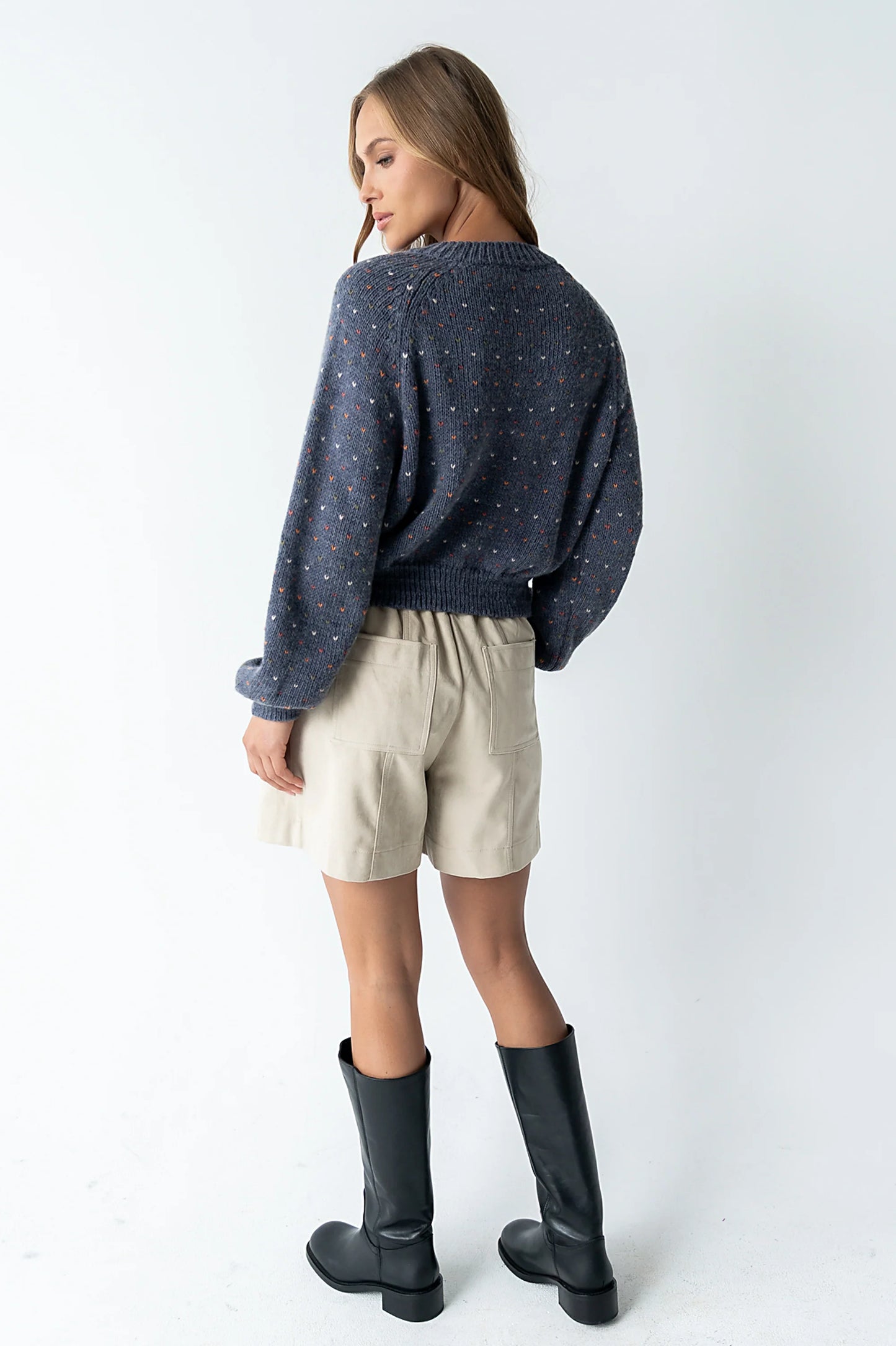 Sophie Knit Cardigan in Navy