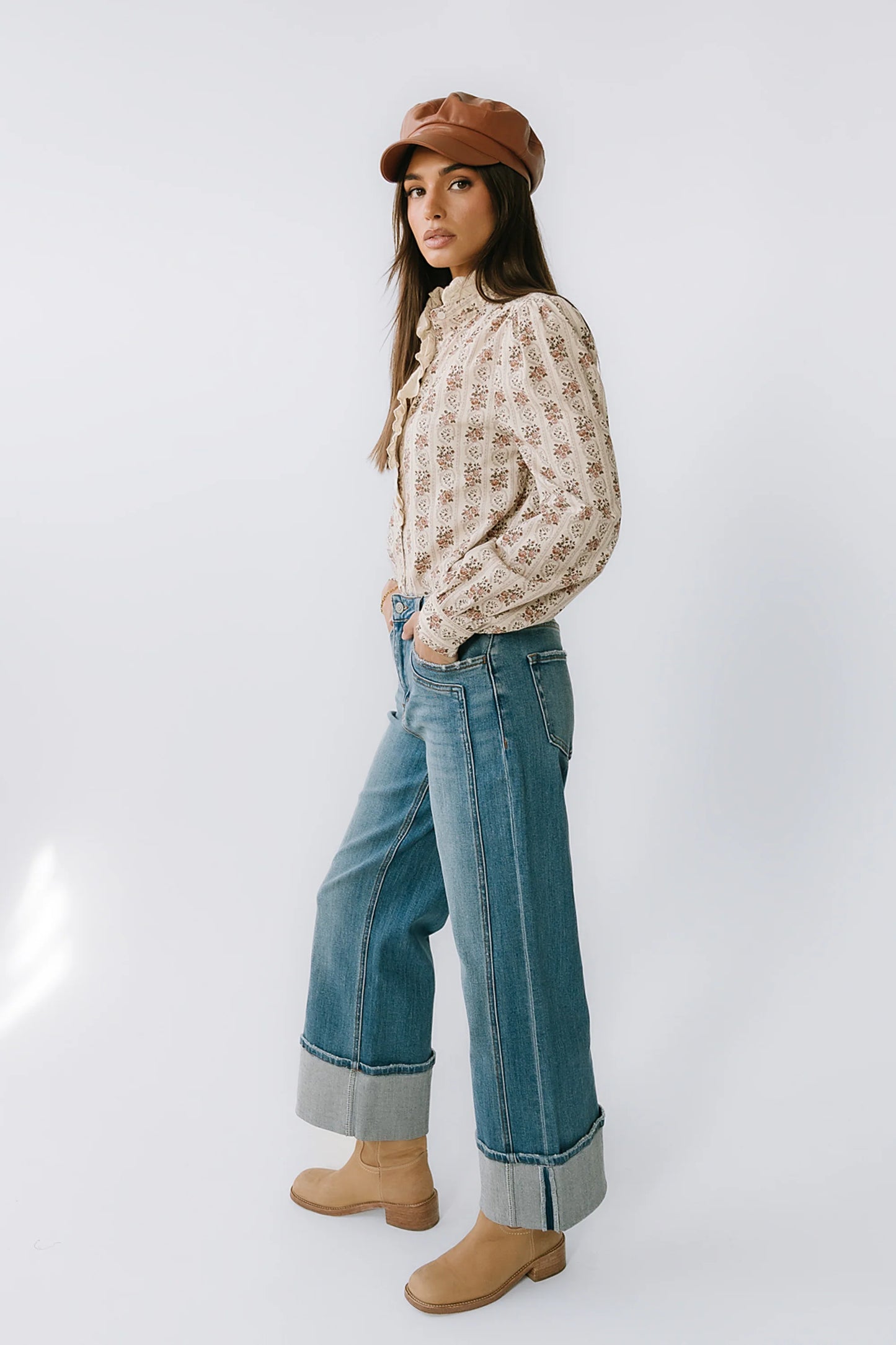 Markel Lace Trim Blouse