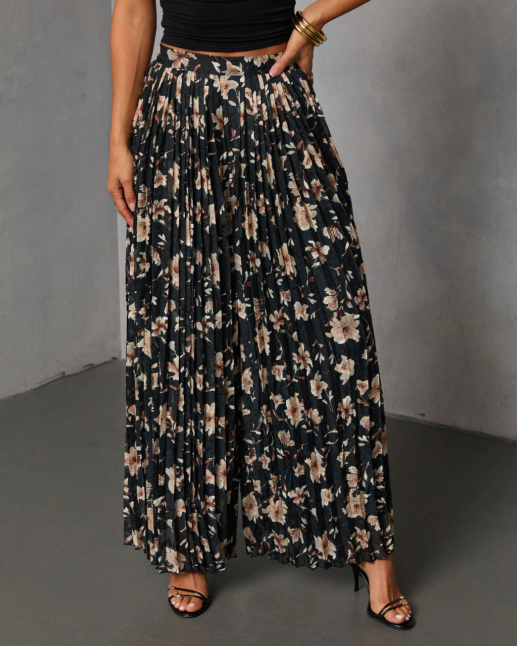 Whimsy Dust Printed Pleated Pants