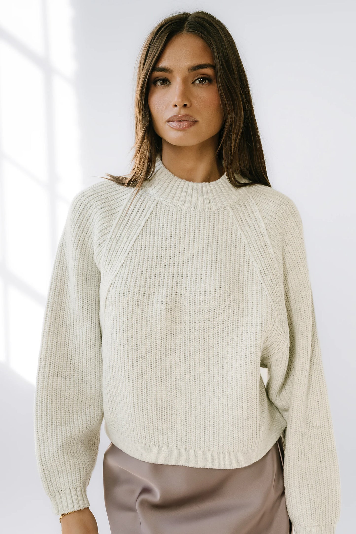 Shayla Knit Sweater in Ivory