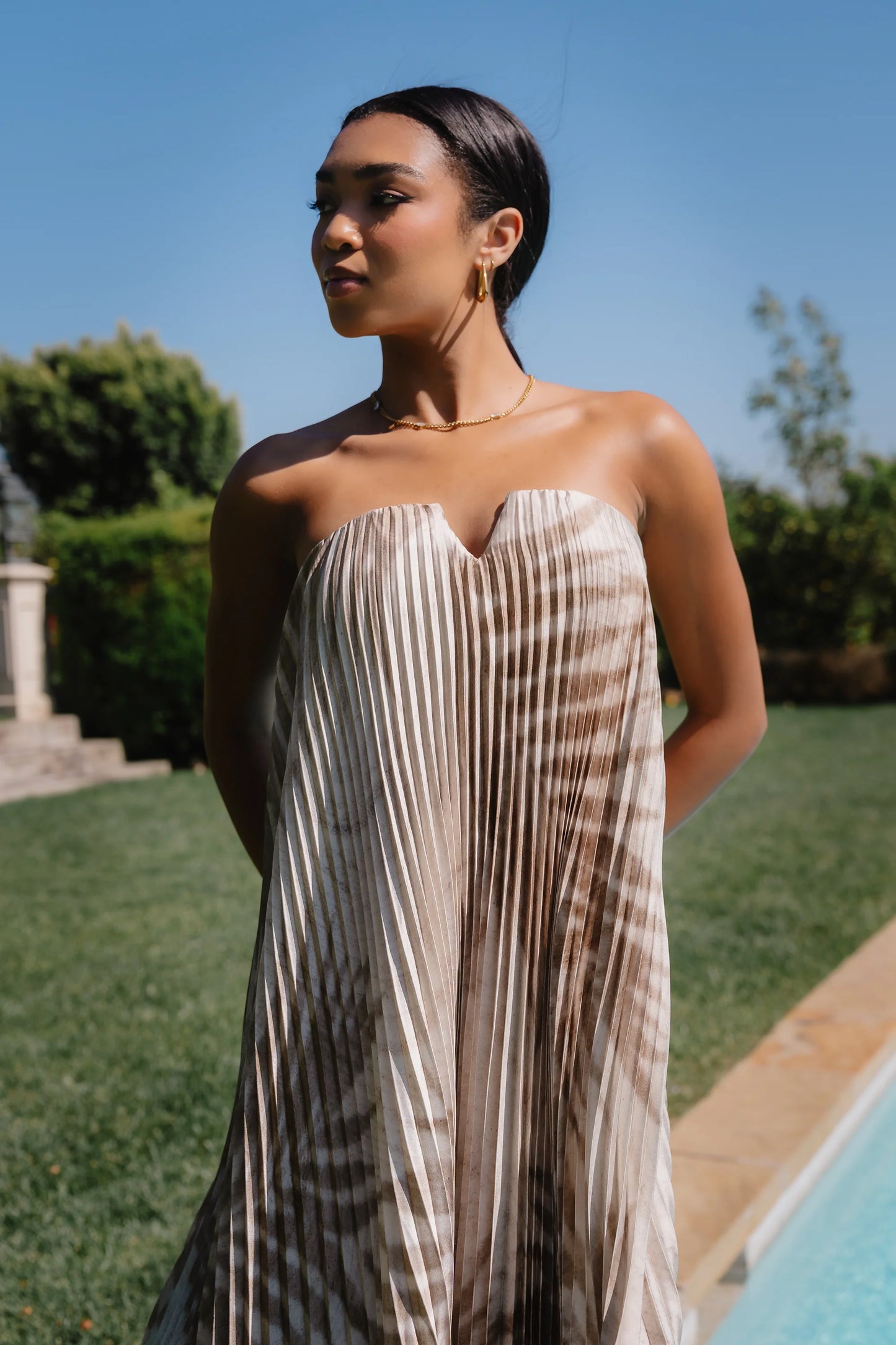 Brandie Accordion Maxi Dress