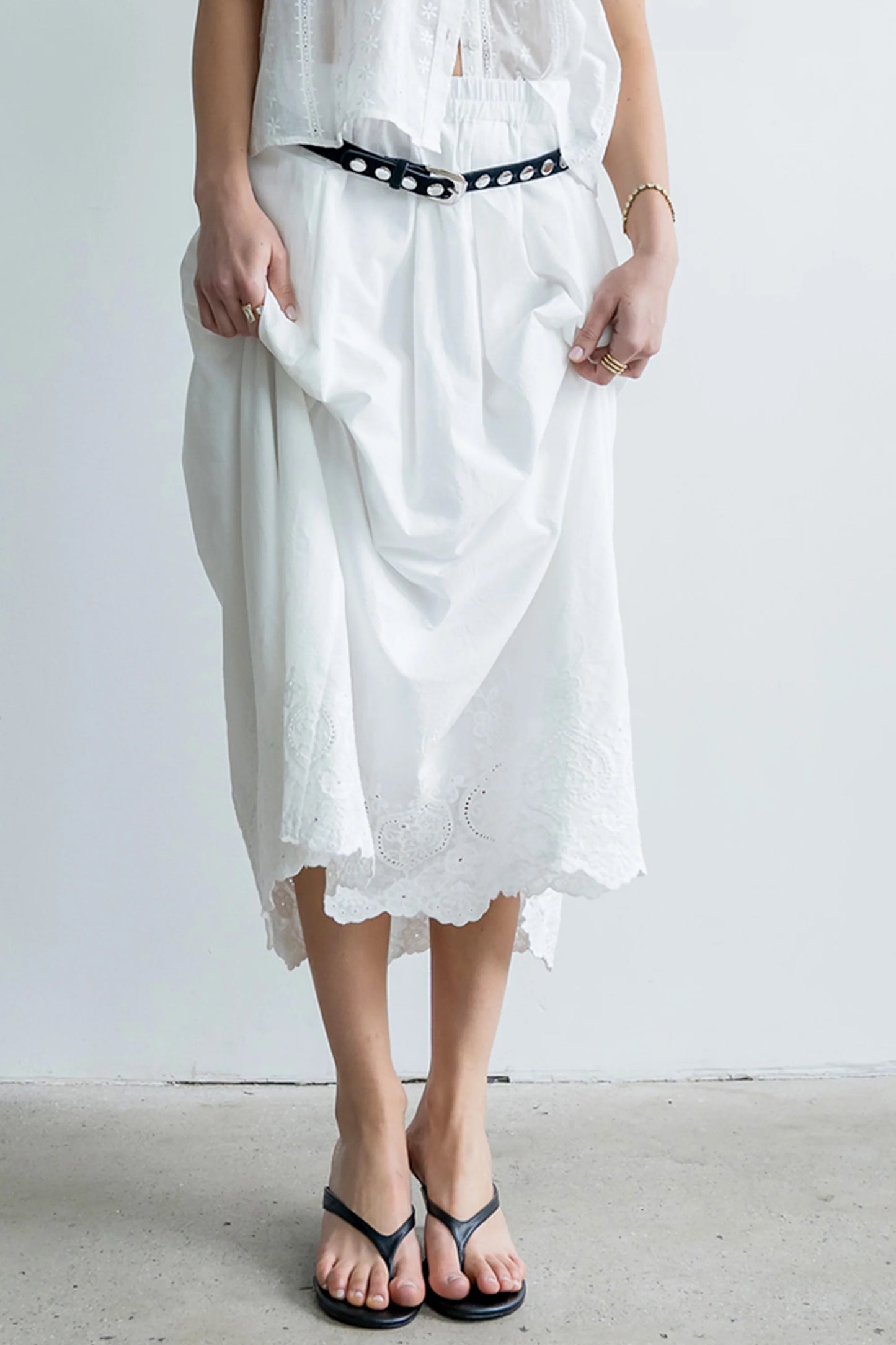 Chloe Embroidered Maxi Skirt