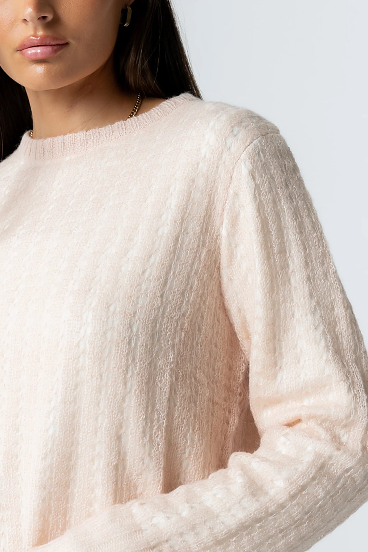 Leo Layered Sweater in Pink