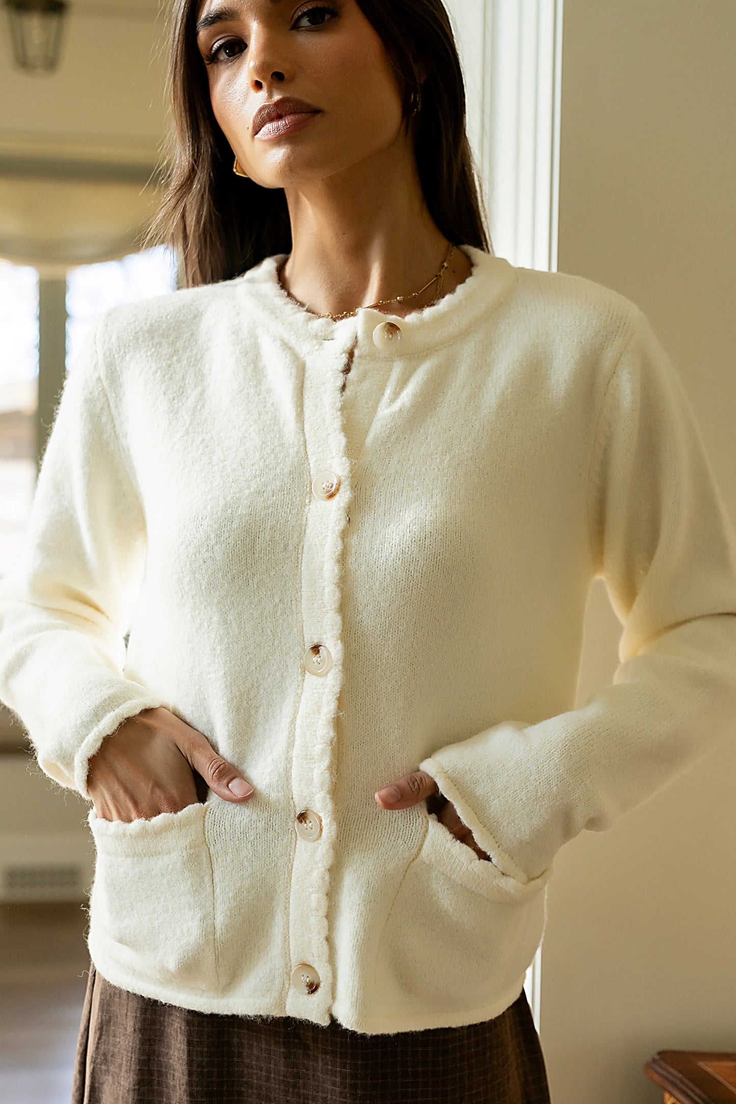 Brittany Button Up Sweater