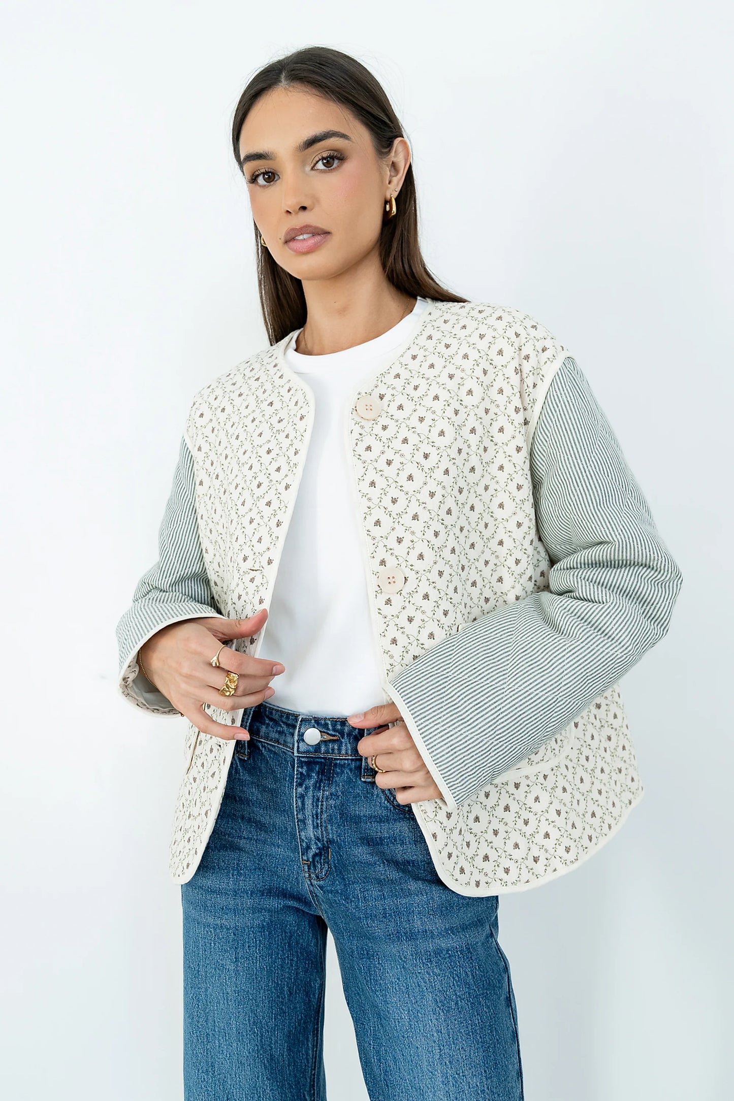 Lucas Quilted Jacket in Forest