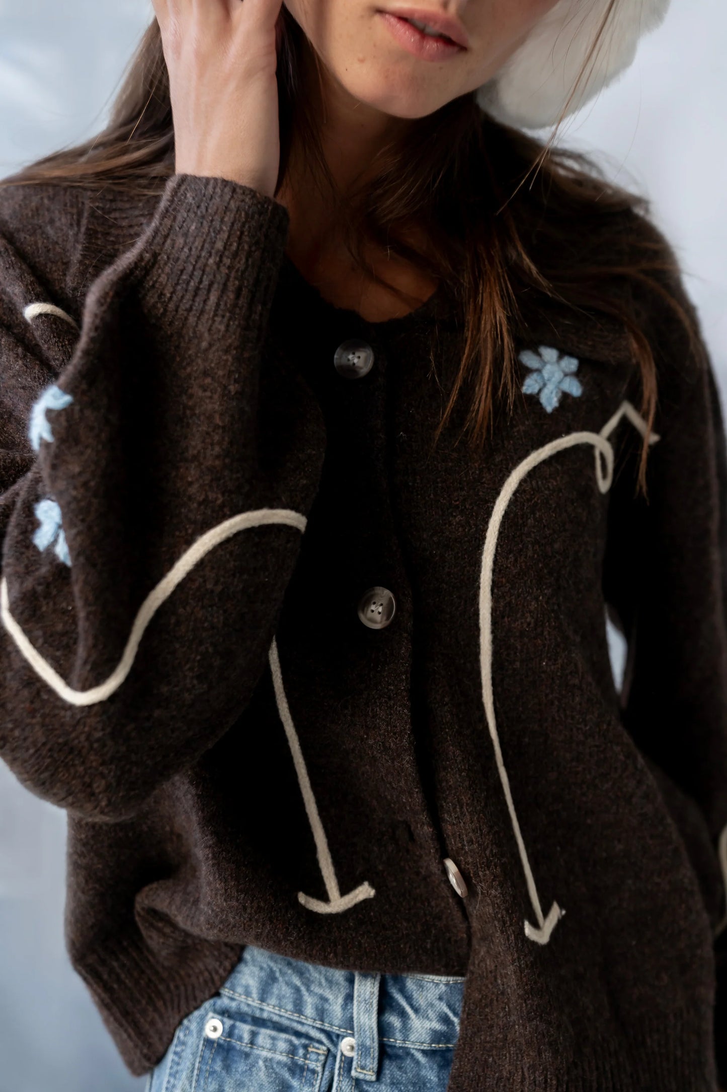 Ramero Embroidered Cardigan