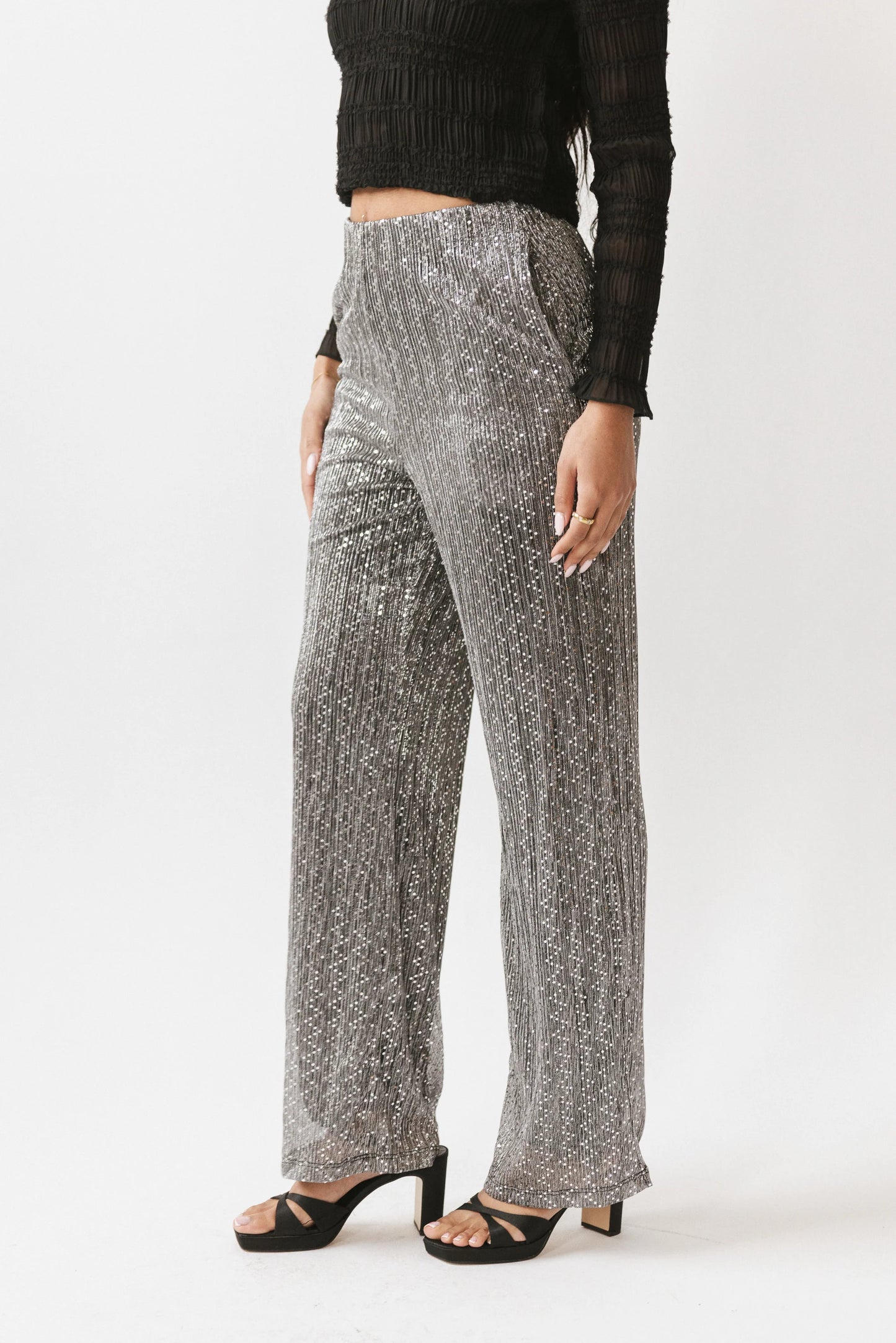 Clara Sparkly Wide Leg Pants