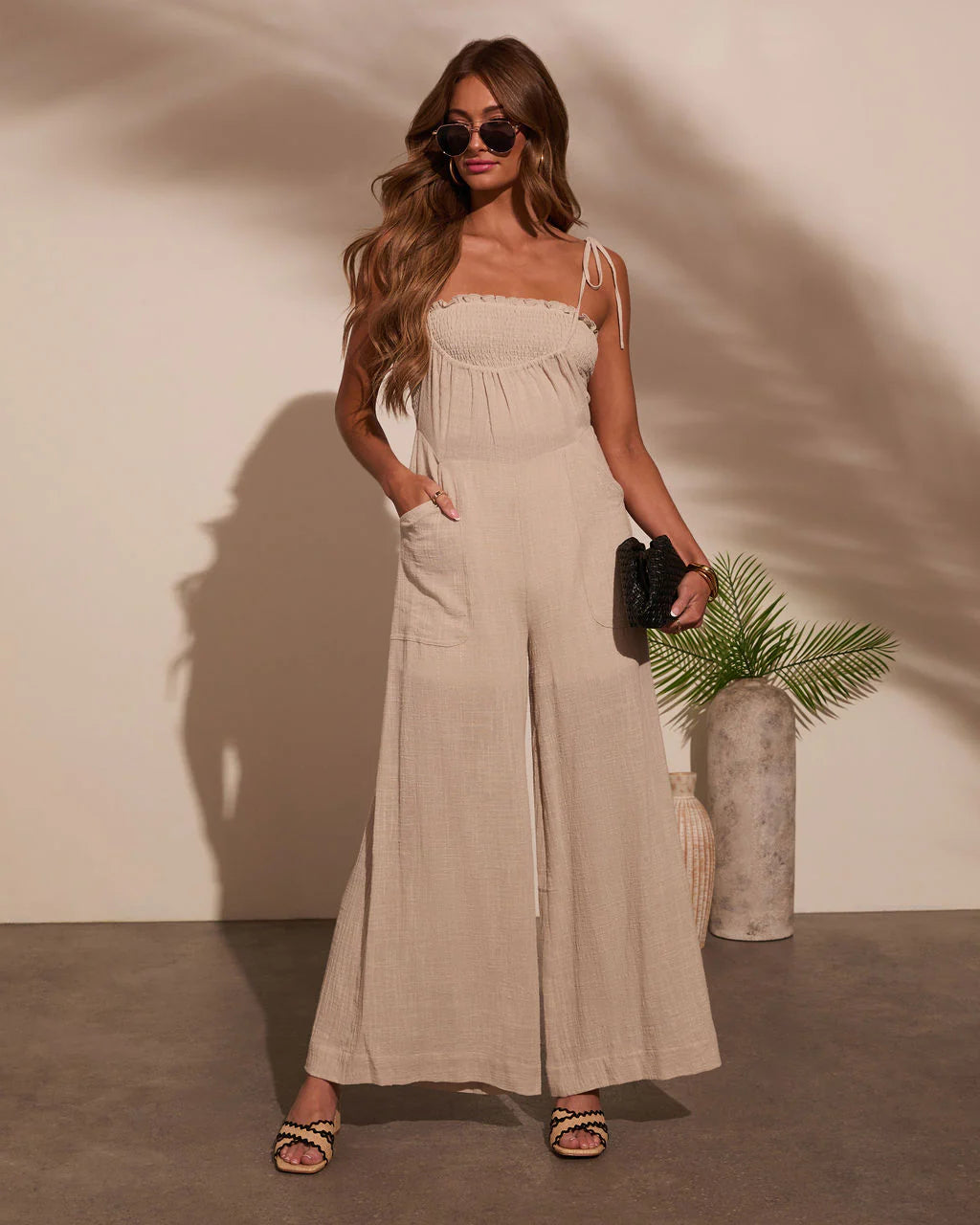 Paradise Pause Smocked Bust Jumpsuit