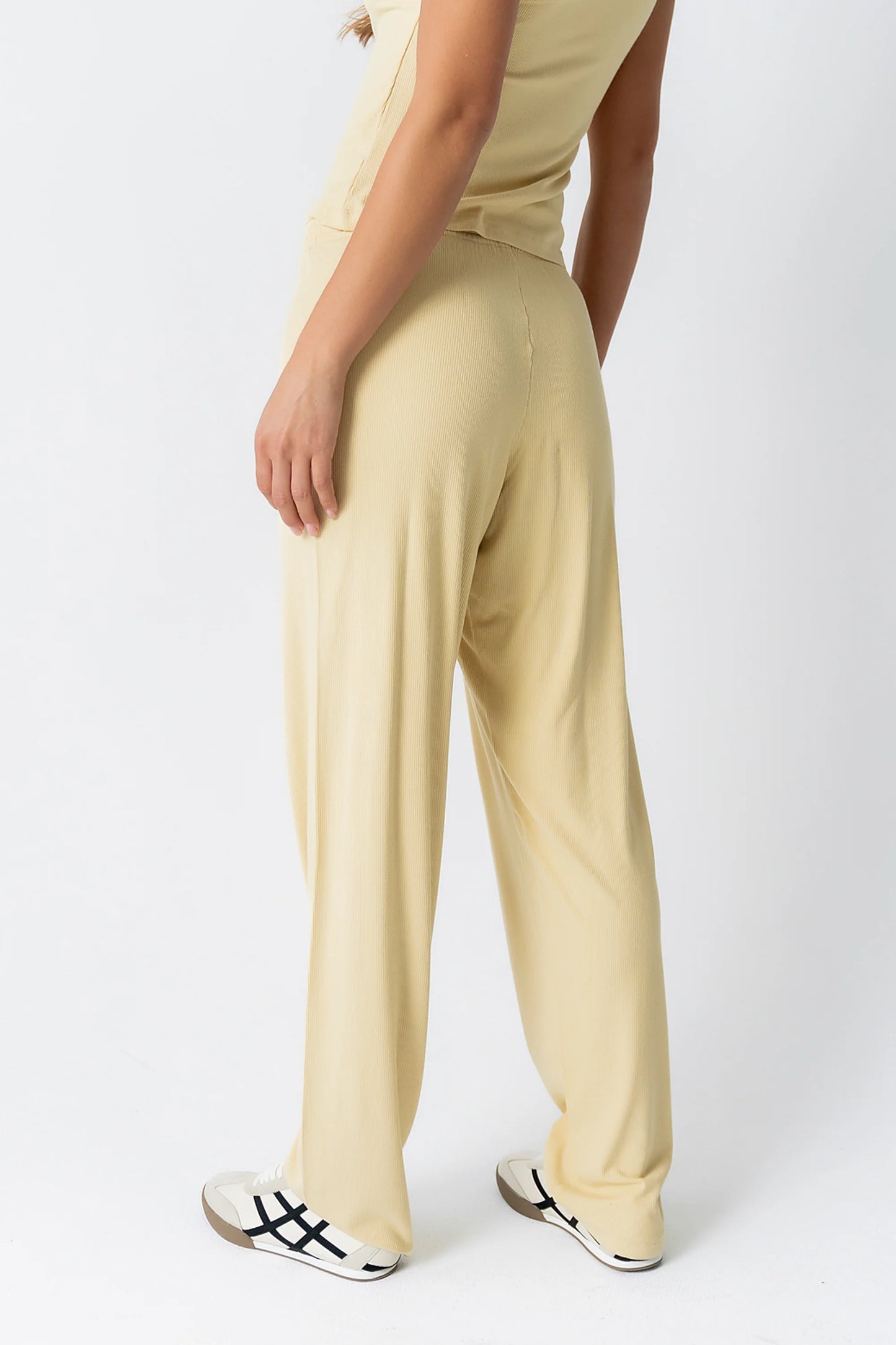 Jordanna Wide Leg Pants in Yellow