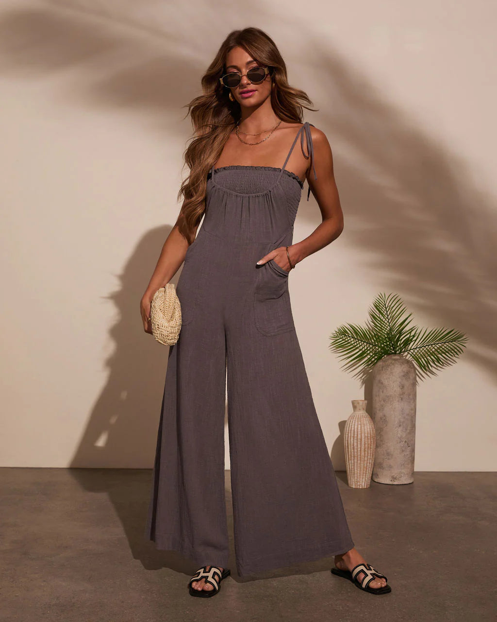 Paradise Pause Smocked Bust Jumpsuit