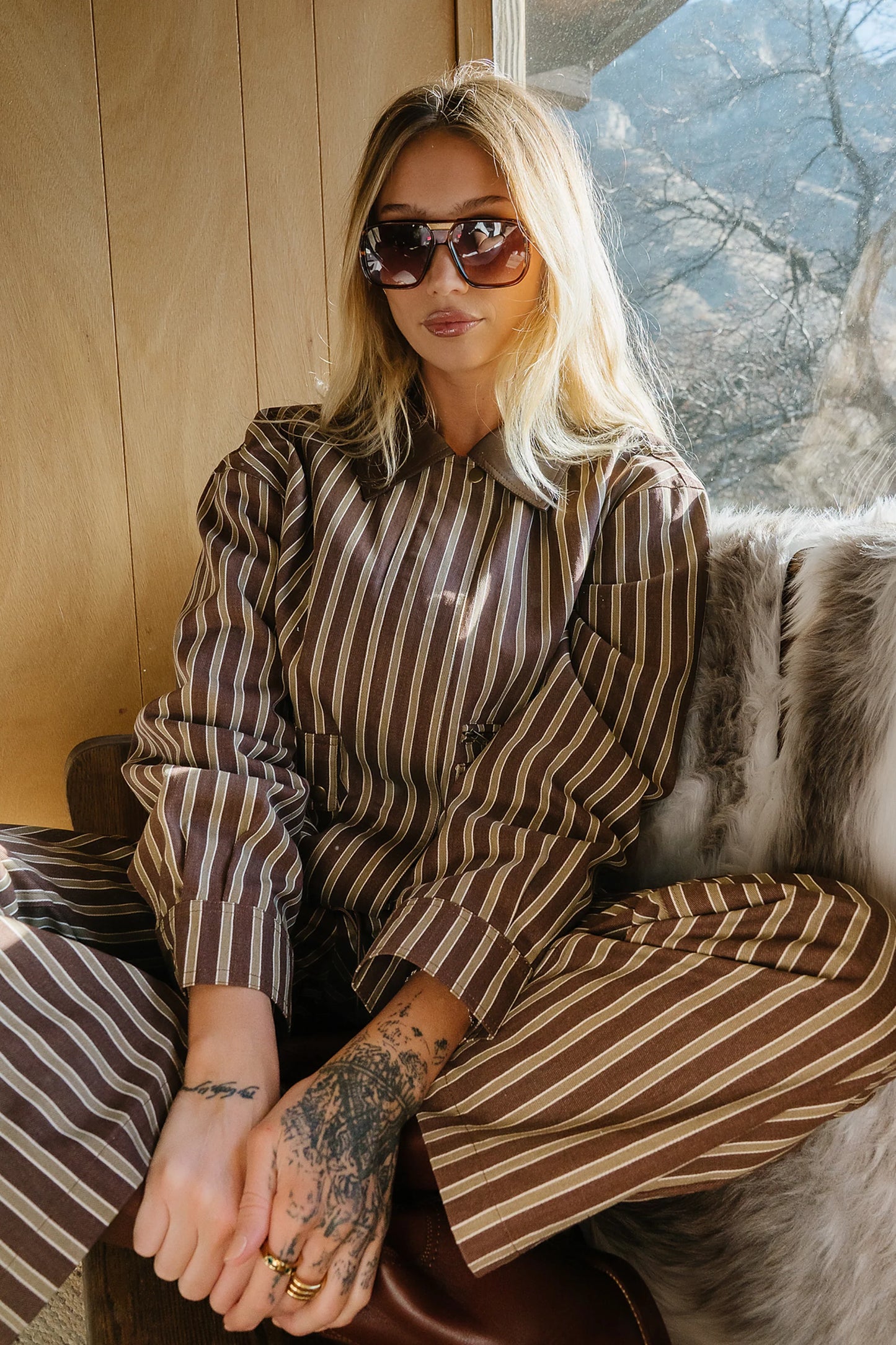 Carla Striped Utility Jacket