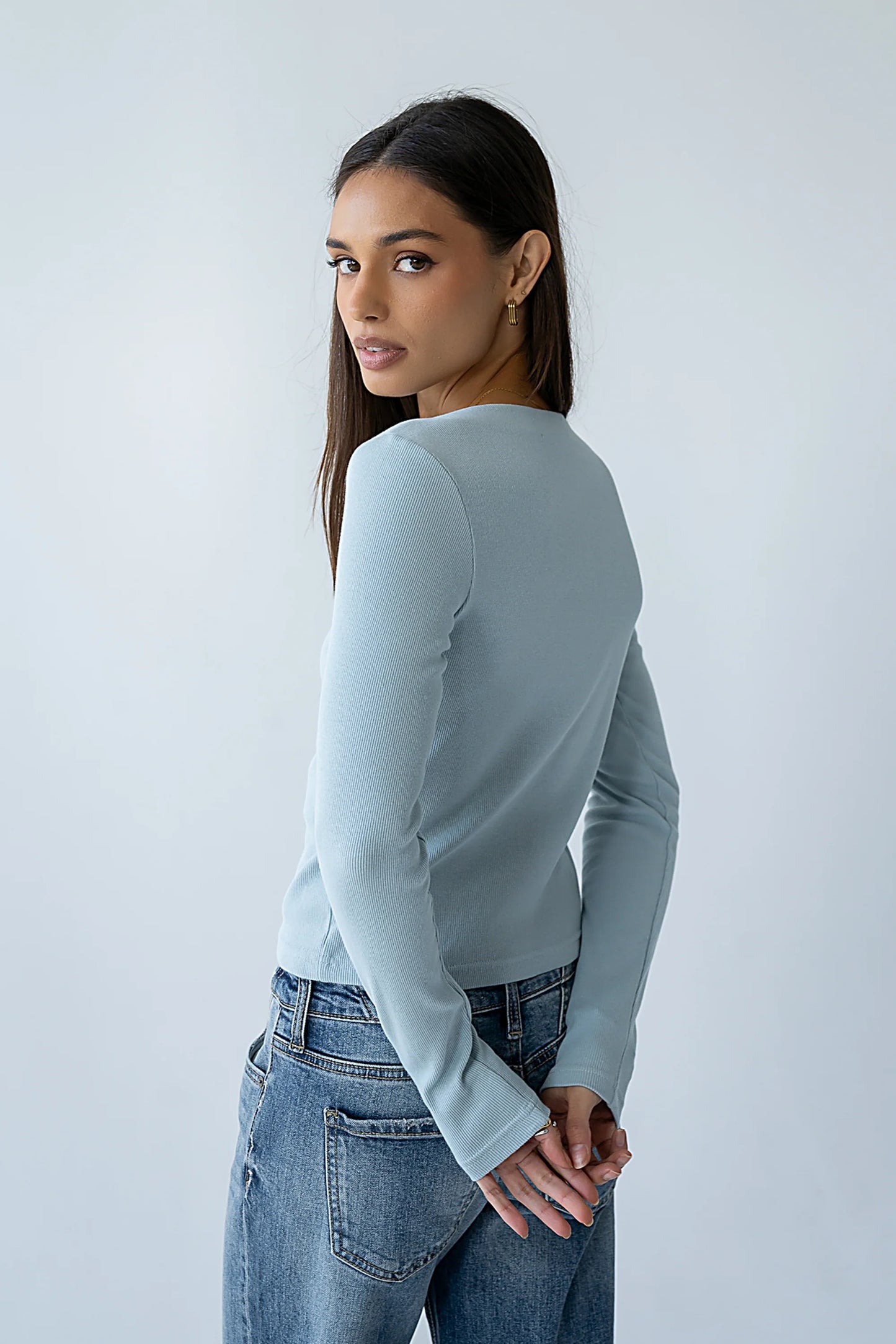 Becca Boatneck Top in Blue
