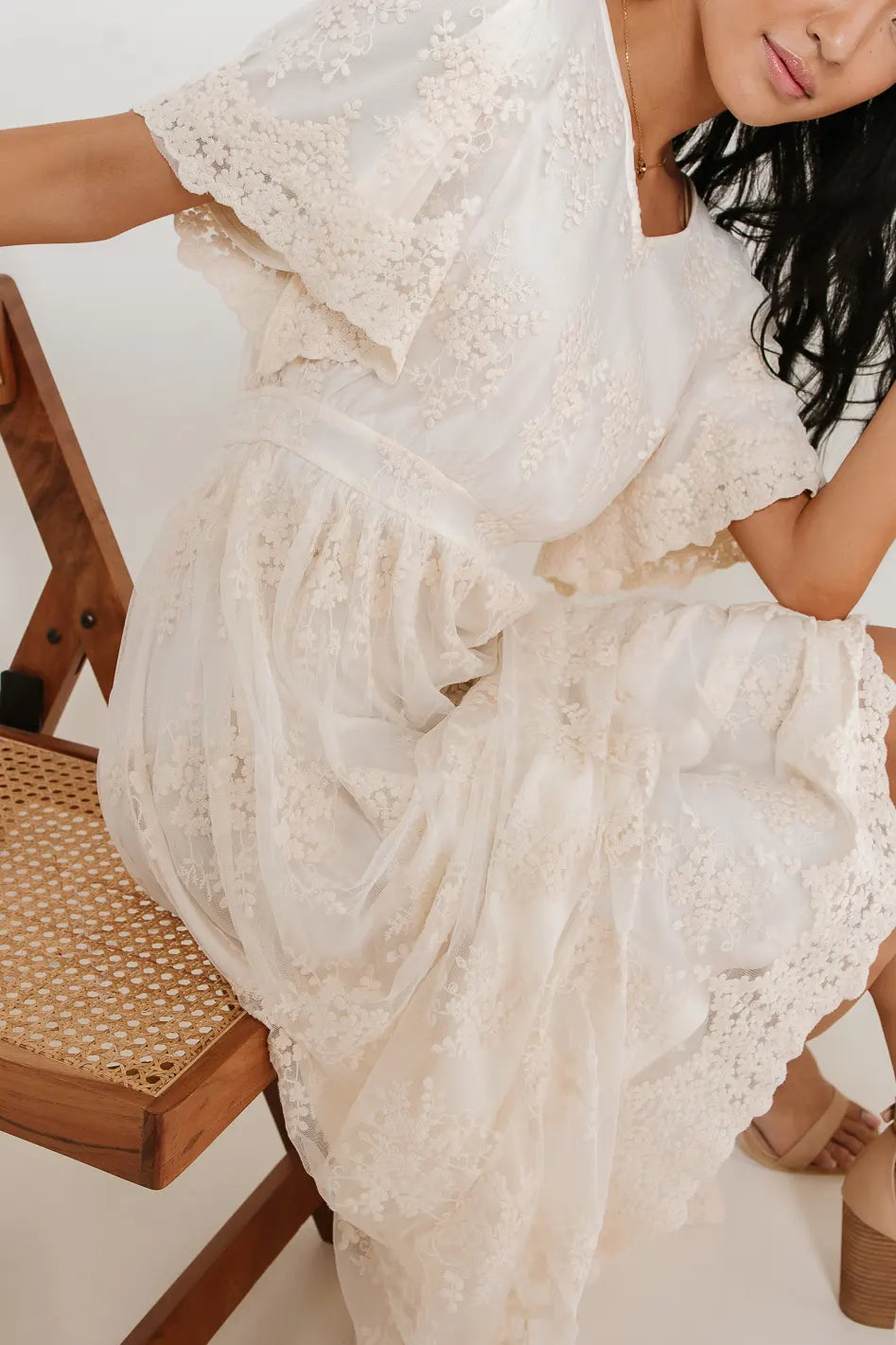 June Floral Embroidered Dress