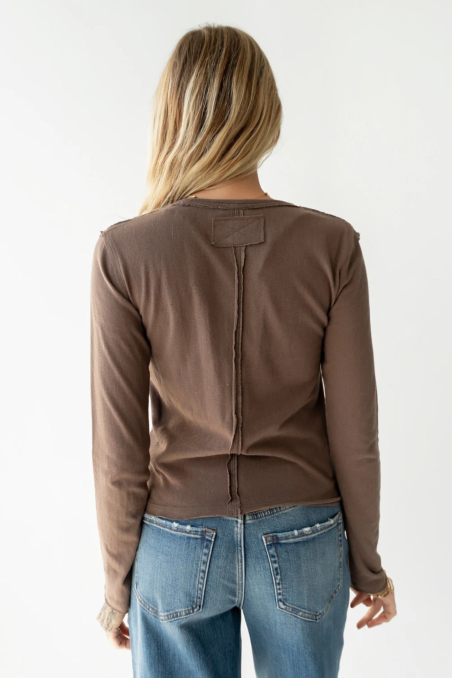 Janie Knit Top in Brown