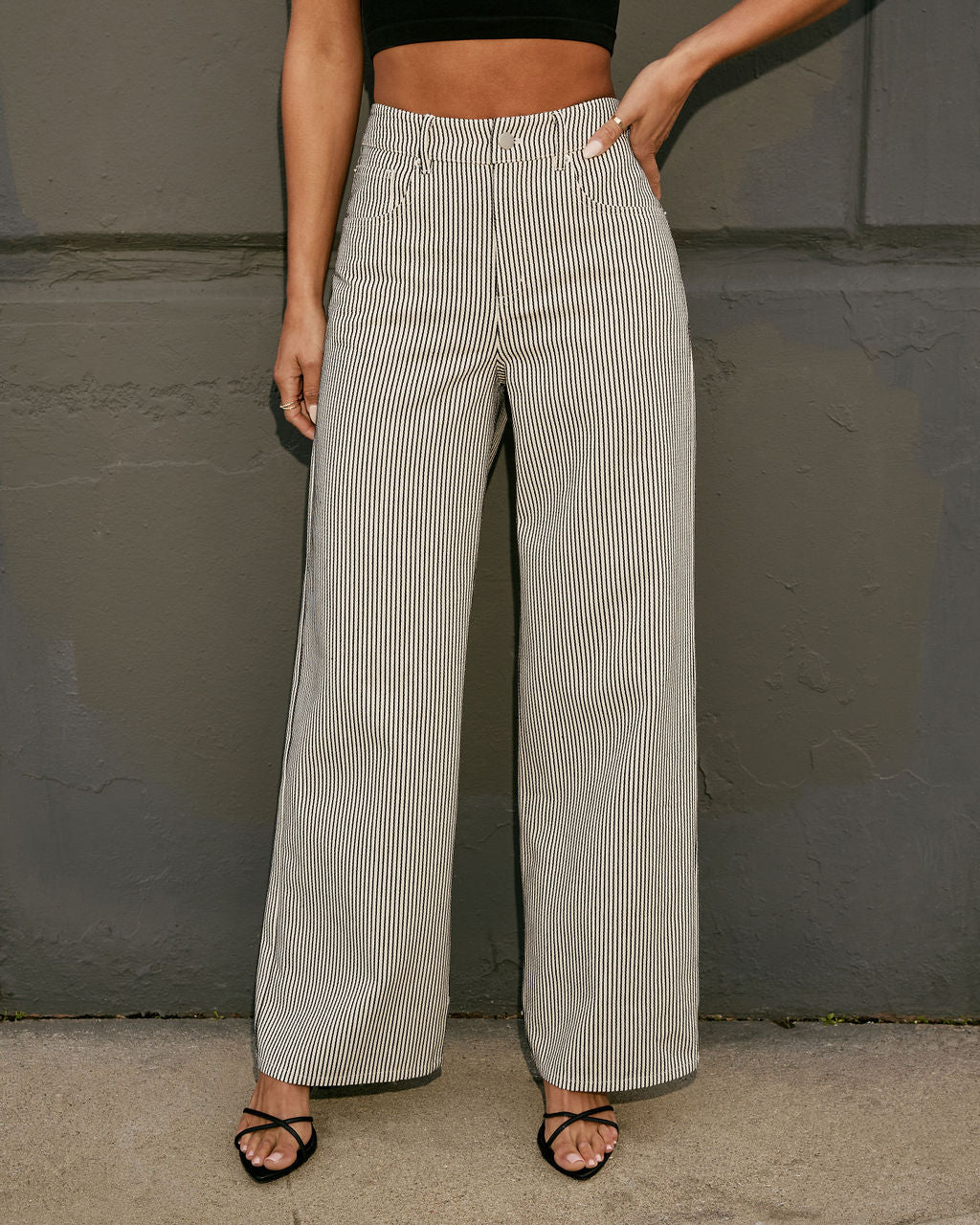 Skyline Striped Straight Leg Pants