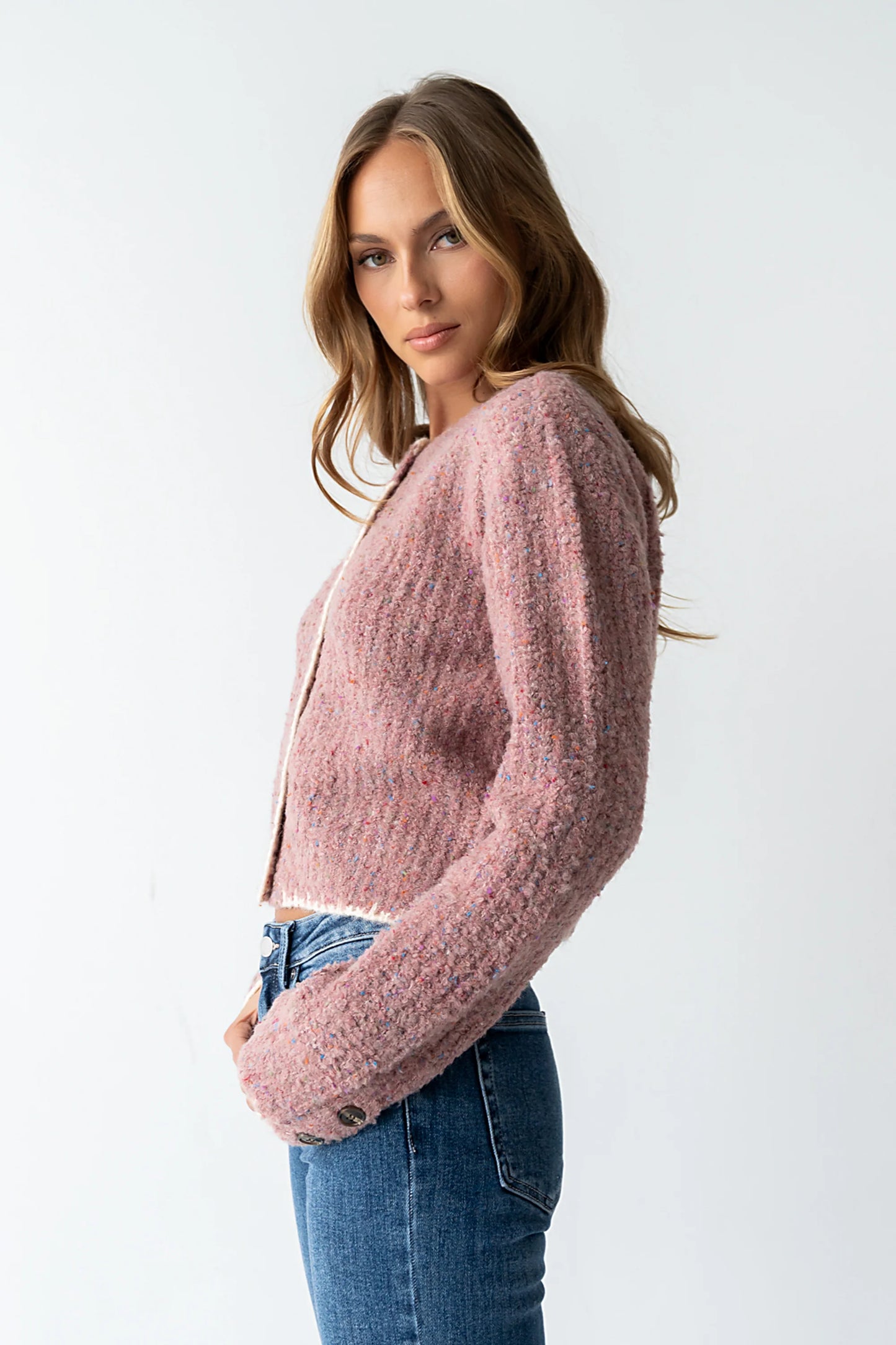 Quincy Speckled Cardigan