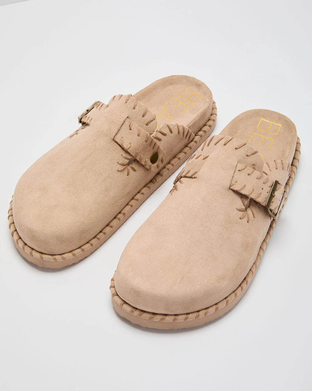 Chic Comfort Stitch Slip On Mules