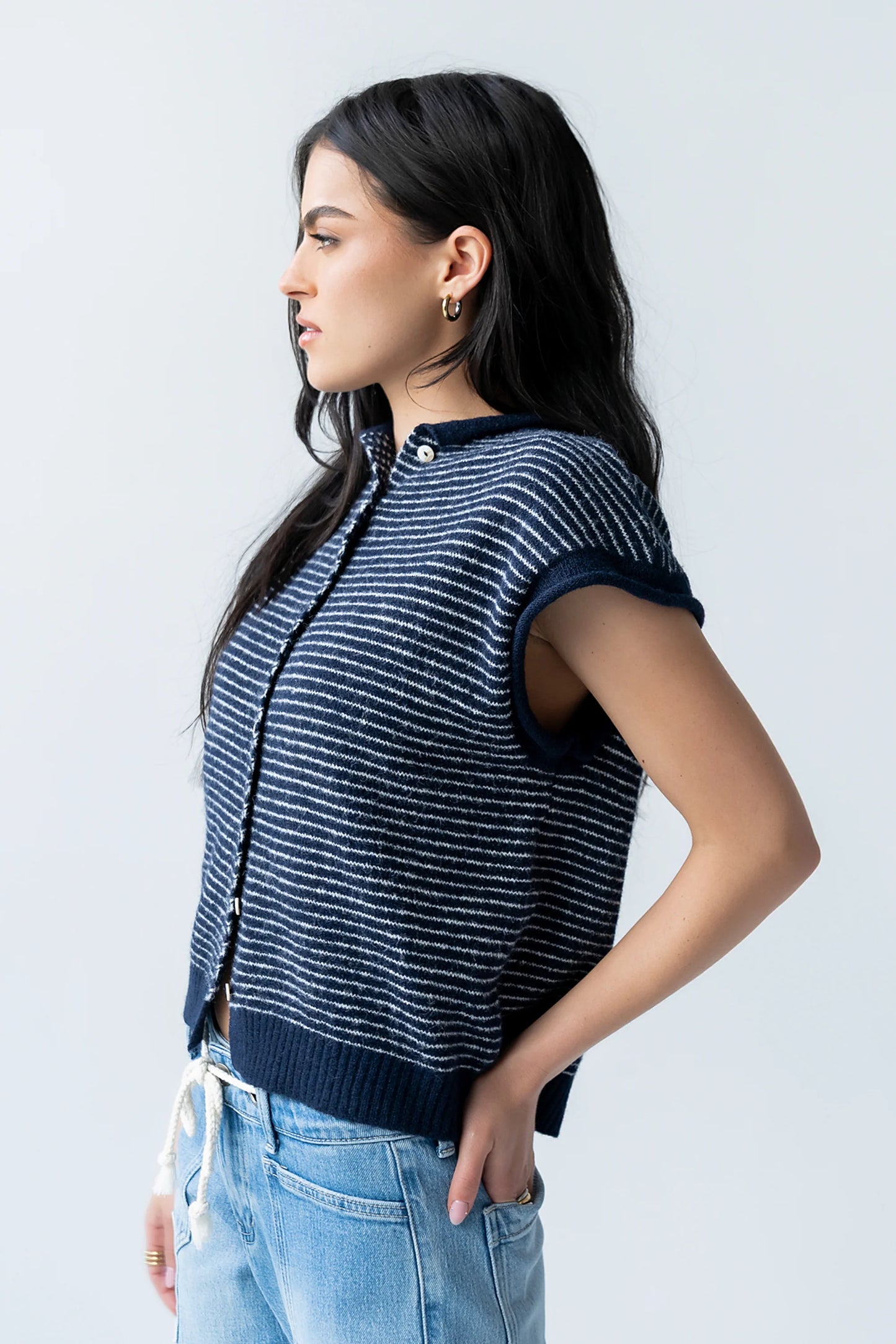Clark Cardigan in Navy