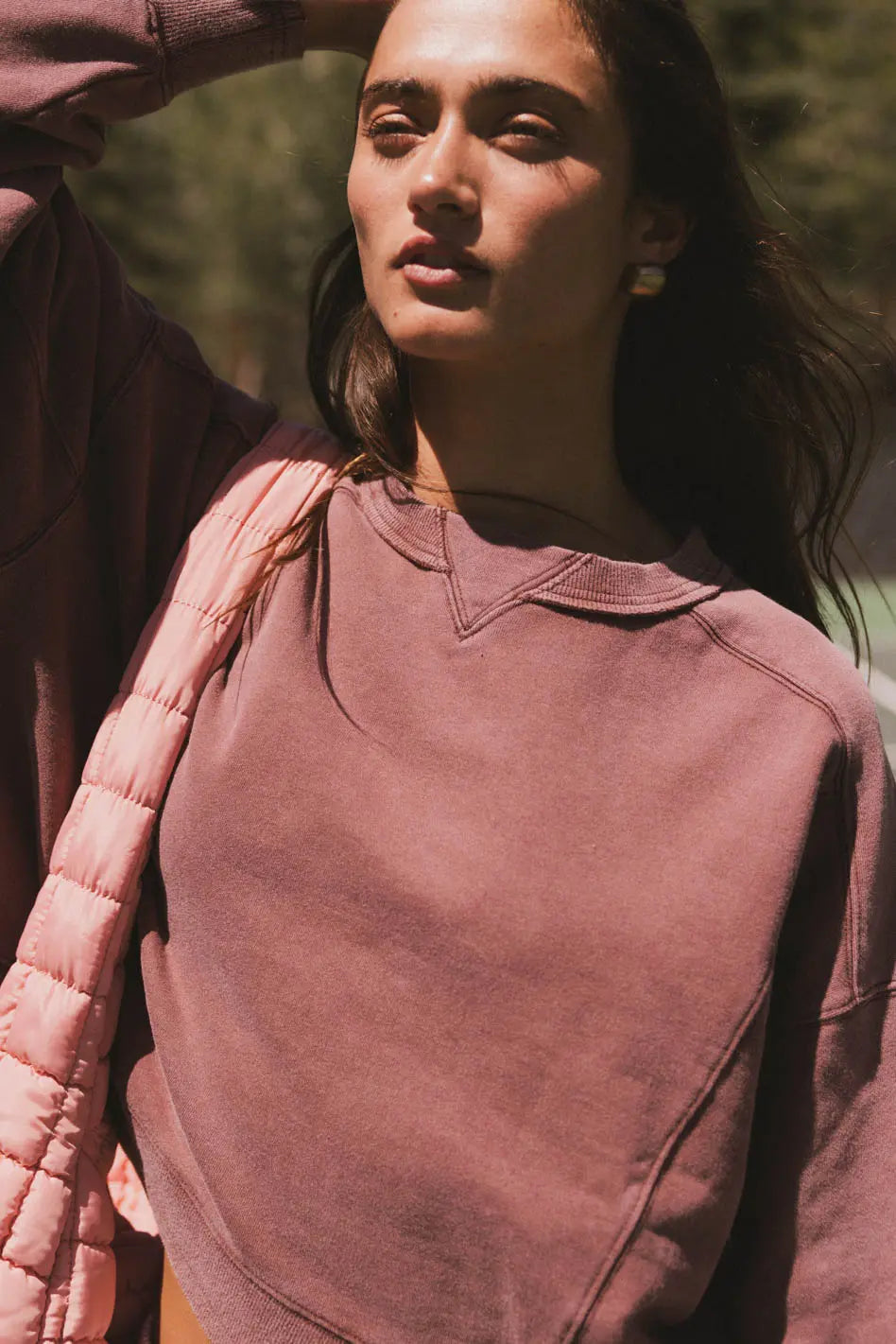 Aarti Sweatshirt in Burgundy