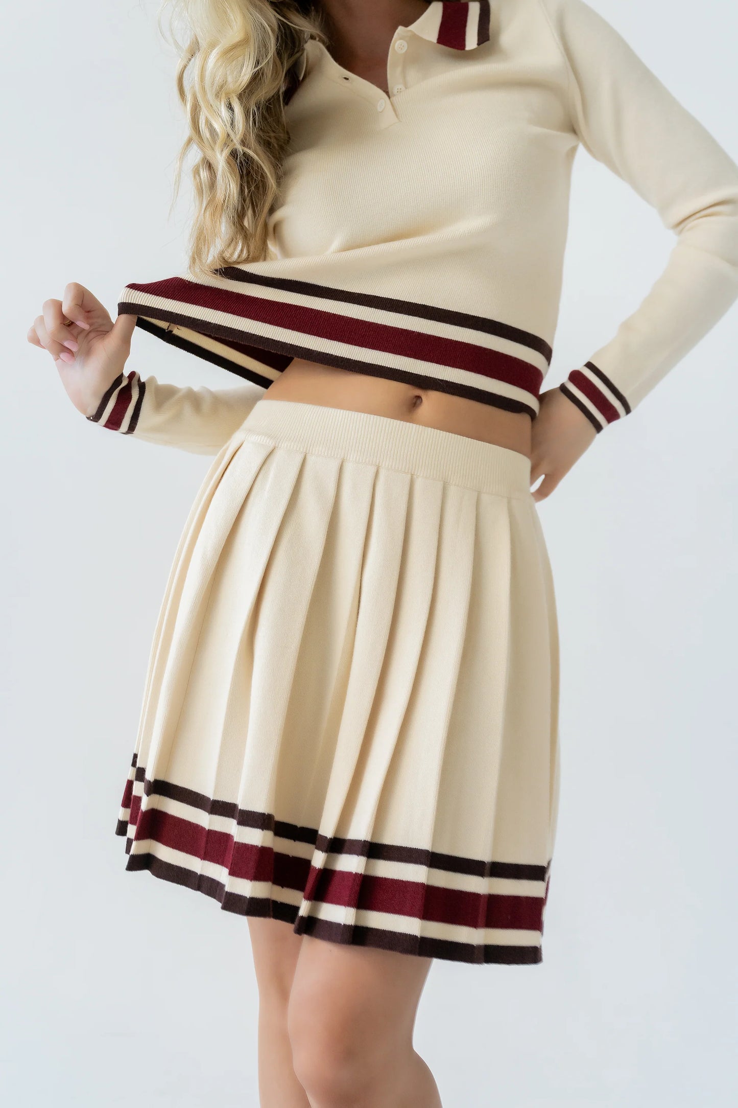 Brandie Striped Mini Skirt