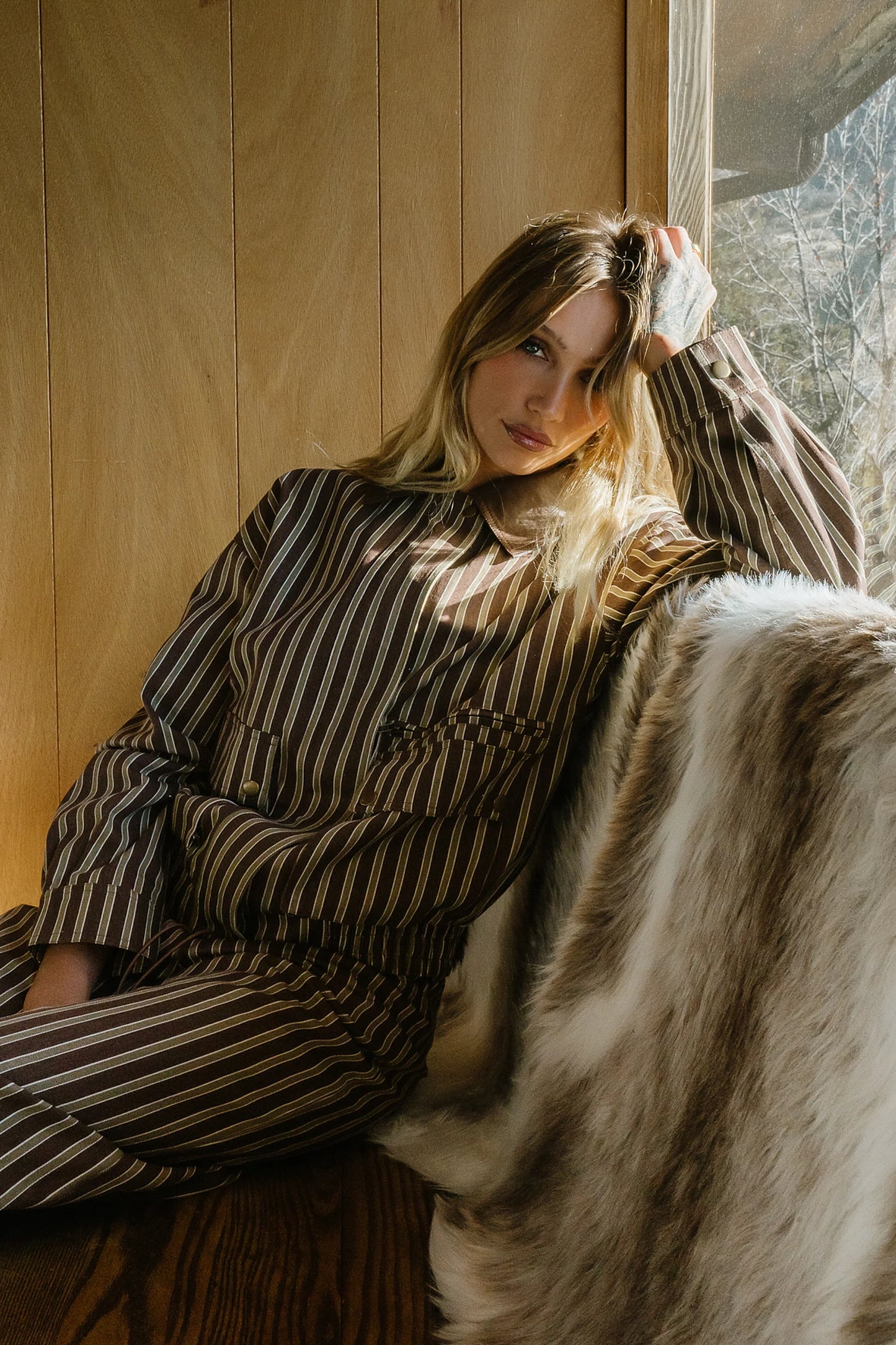 Carla Striped Utility Jacket