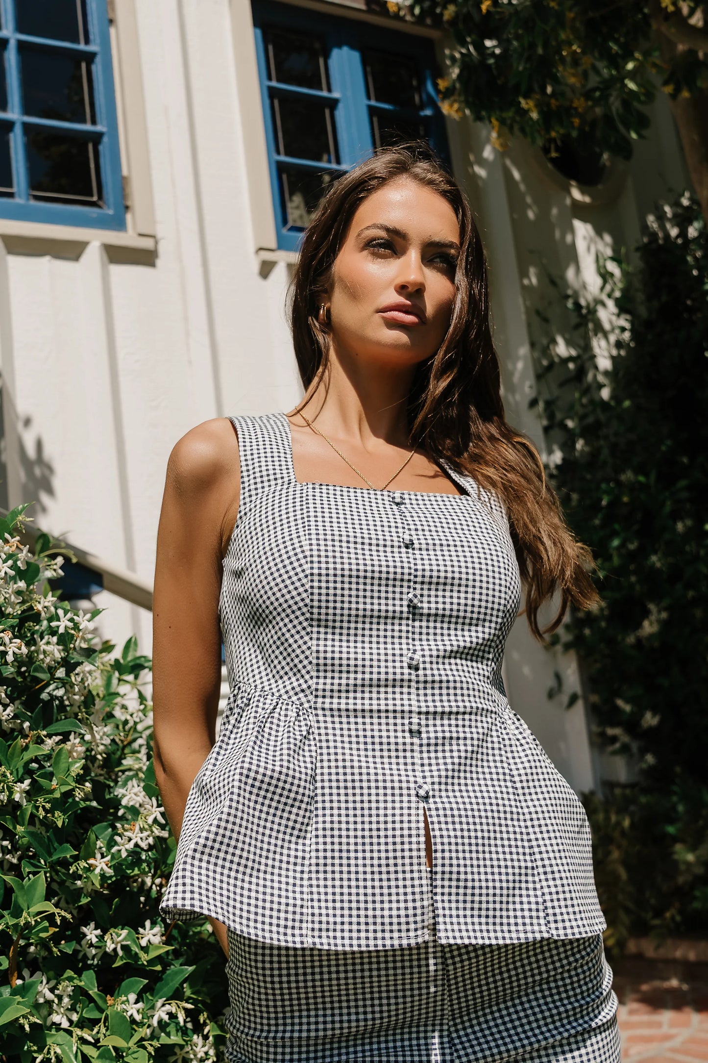 Saylee Gingham Top