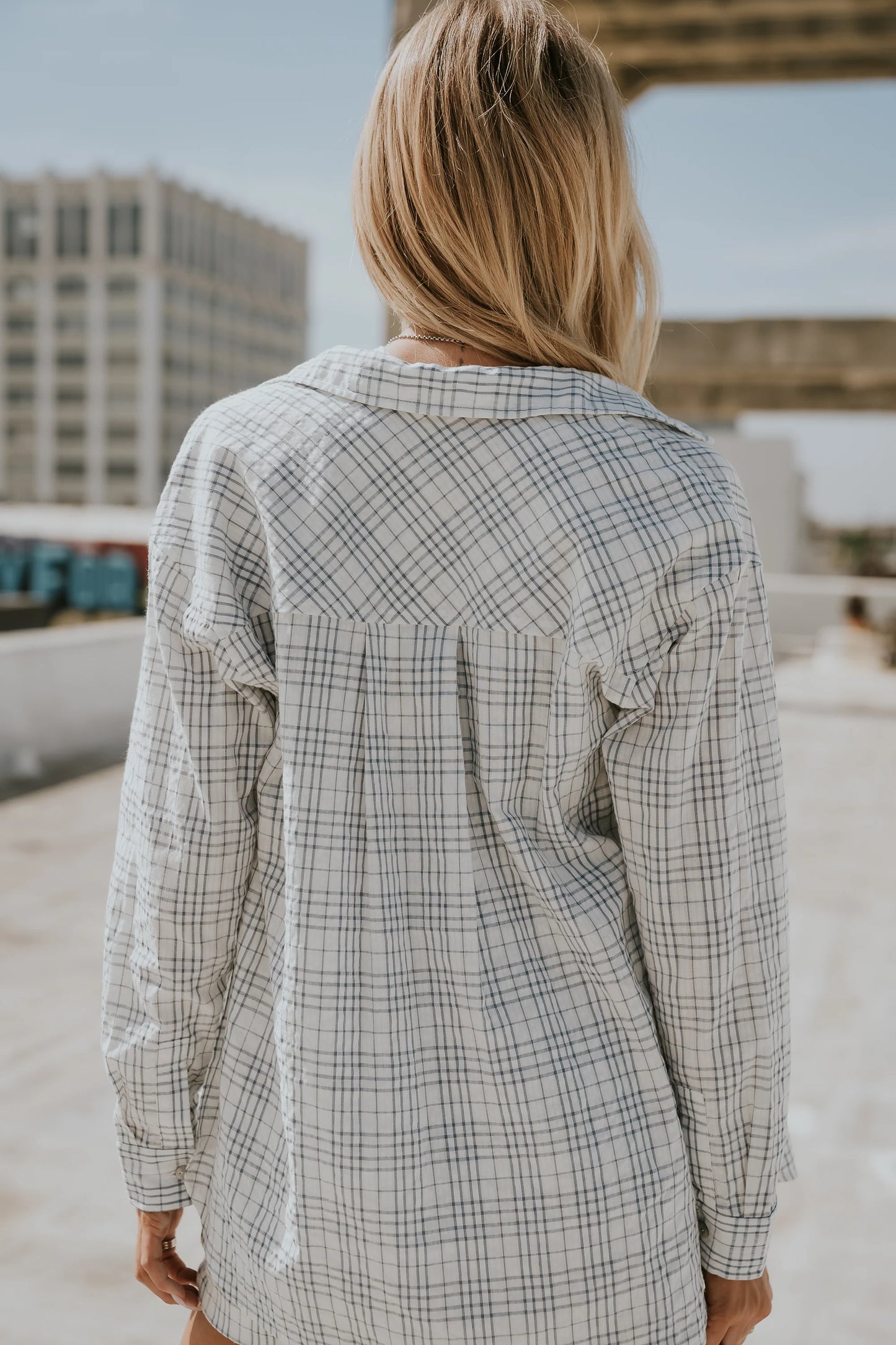 Viola Plaid Button Up