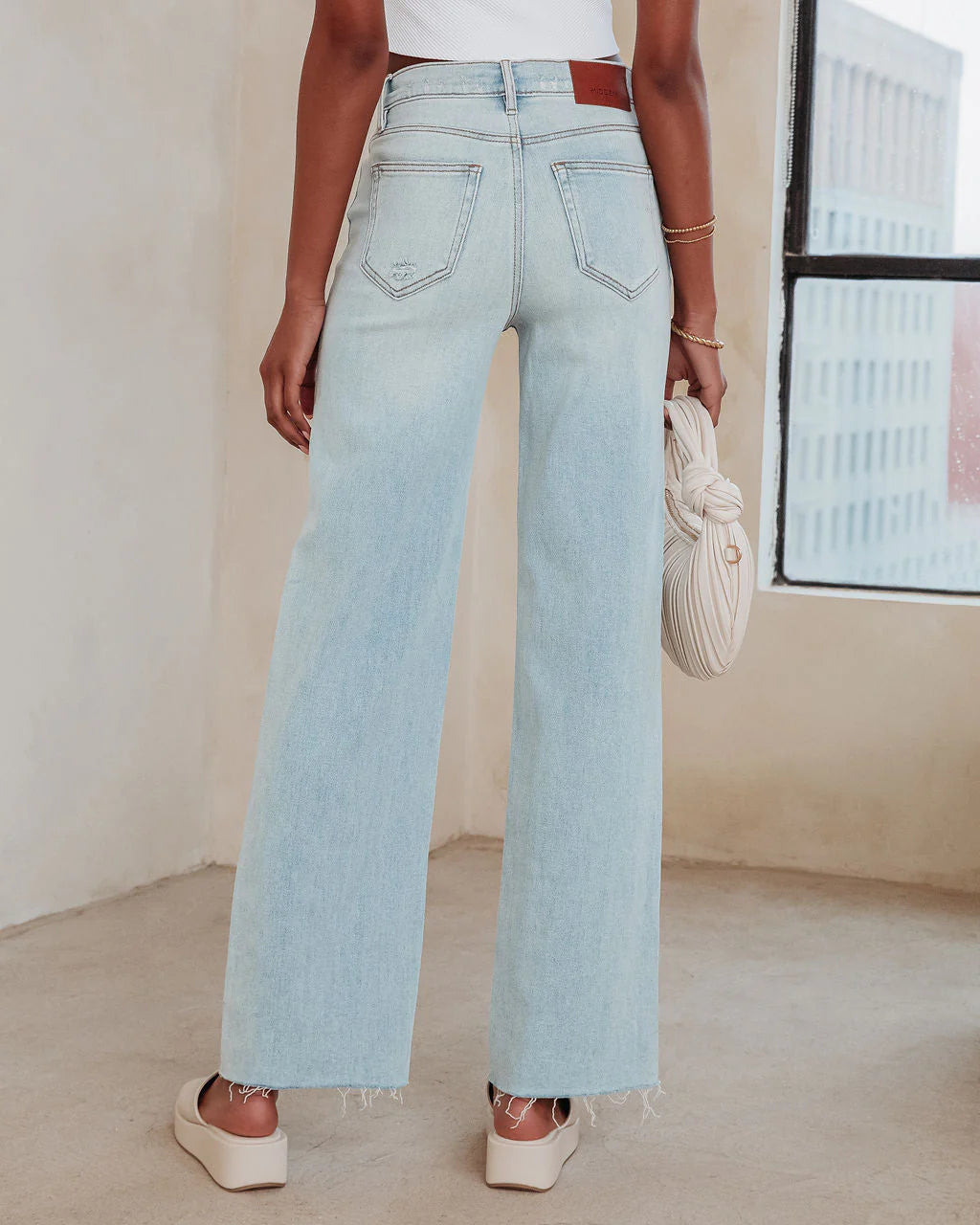 Logan Super Stretch High Rise Relaxed Jeans