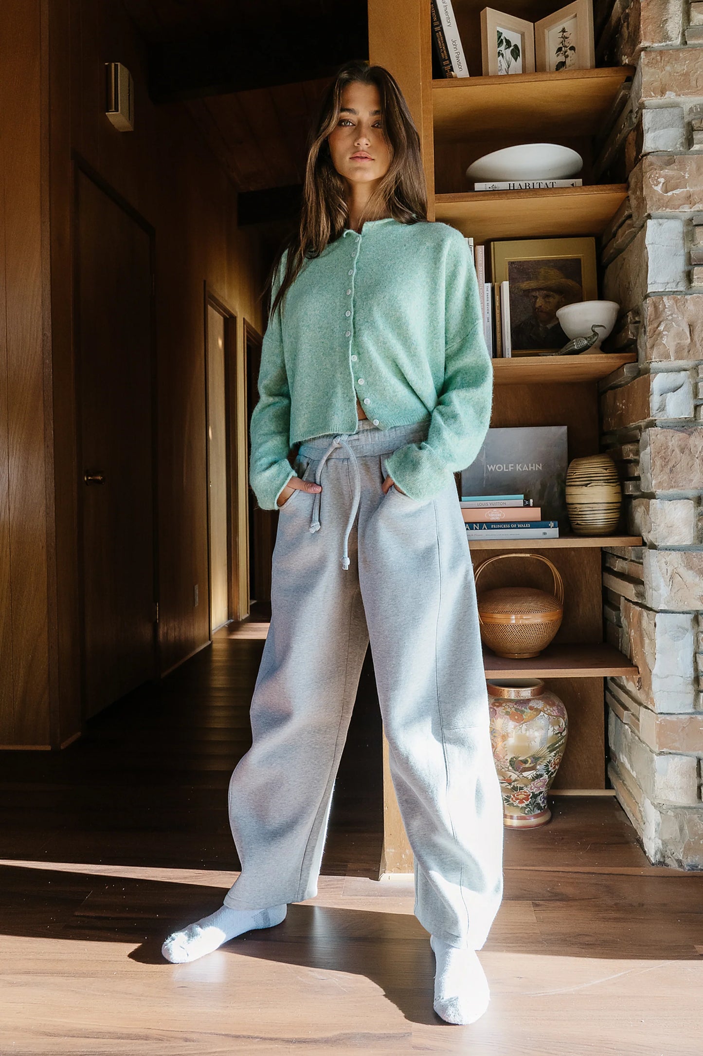 Maci Cardigan in Seafoam