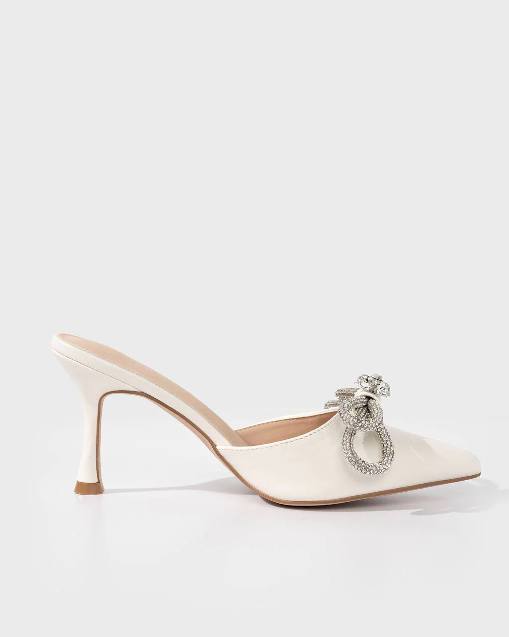 Webster Crystal Embellished Mule Heels