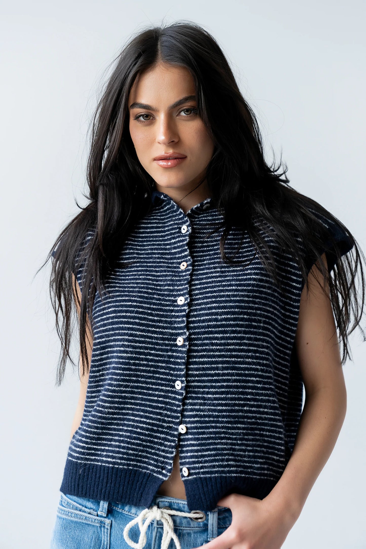 Clark Cardigan in Navy