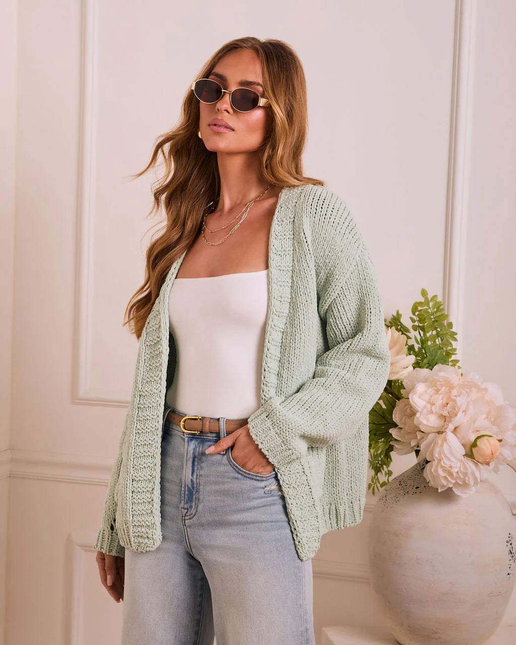 Softest Hour Open Front Knit Cardigan
