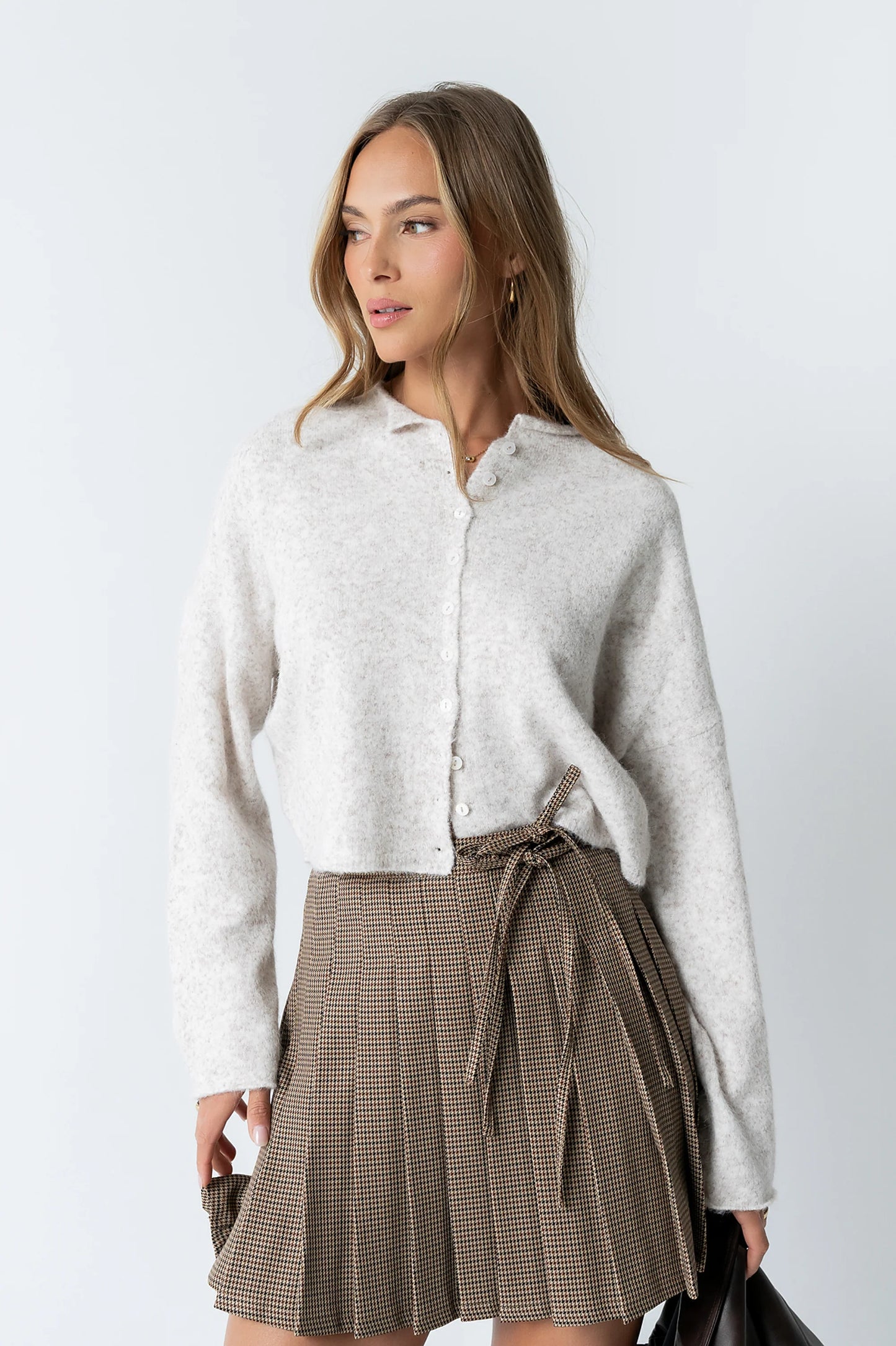 Maci Cardigan in Natural