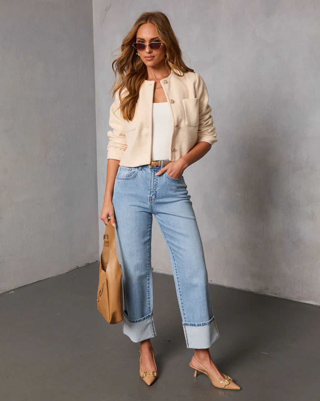 Jackee Brushed Knit Blazer