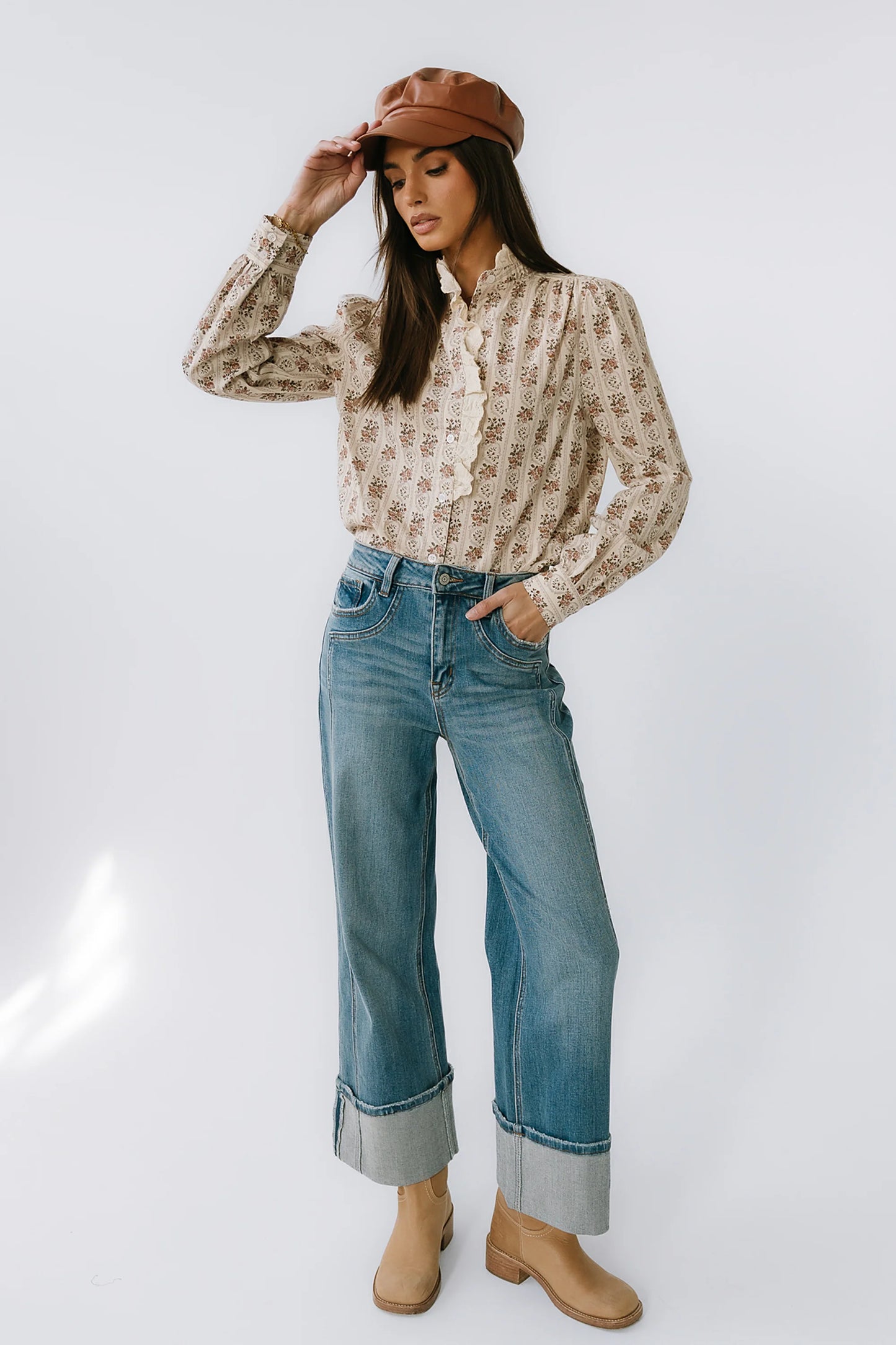 Markel Lace Trim Blouse