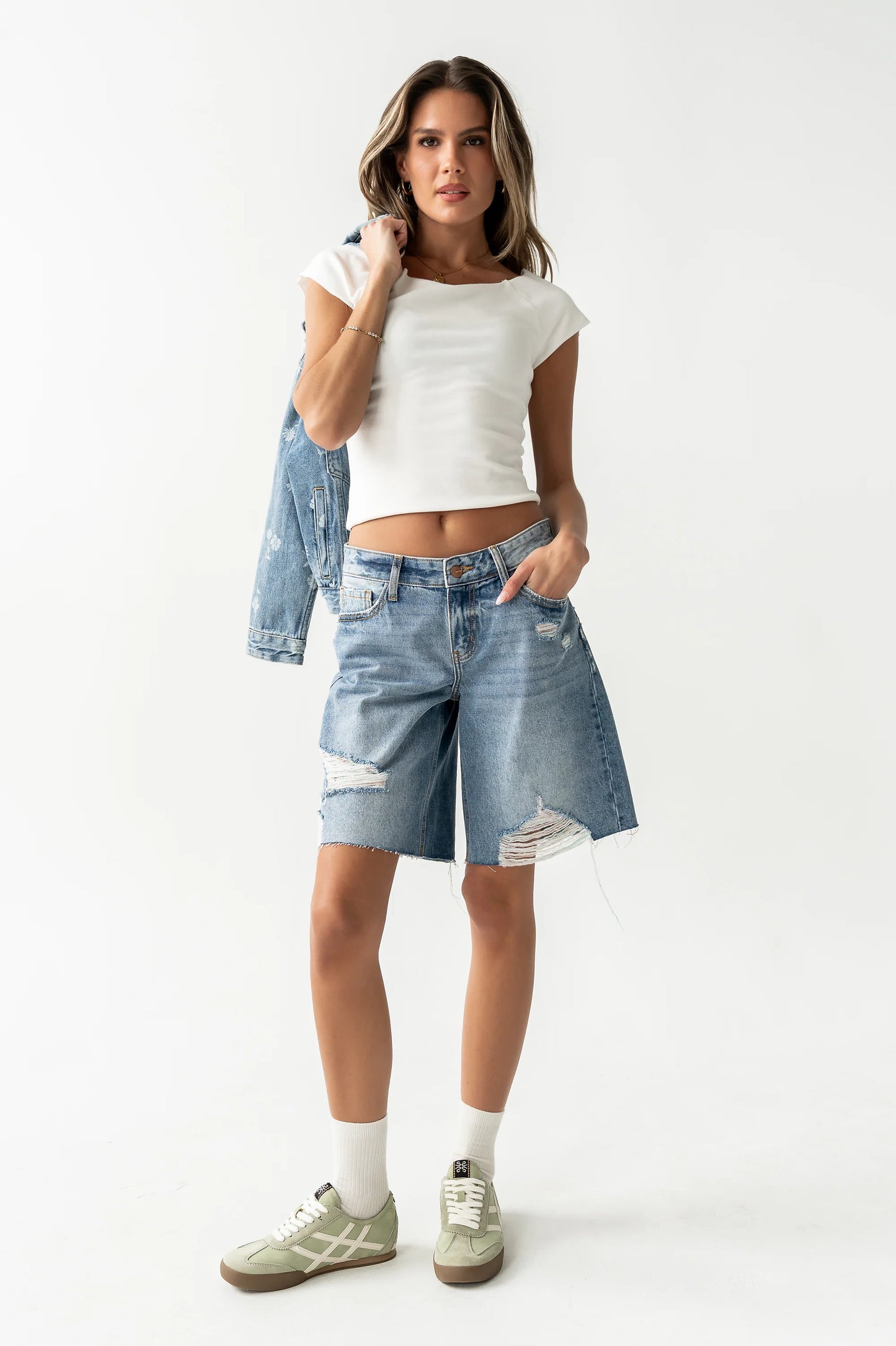 Lennox Knit Top in White