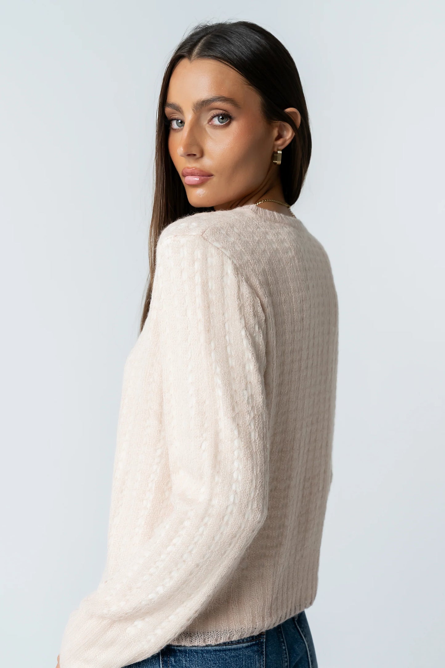 Leo Layered Sweater in Pink