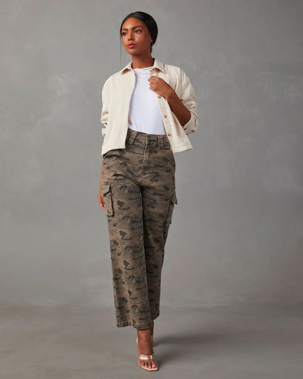 Santoro Corduroy Button Down Top