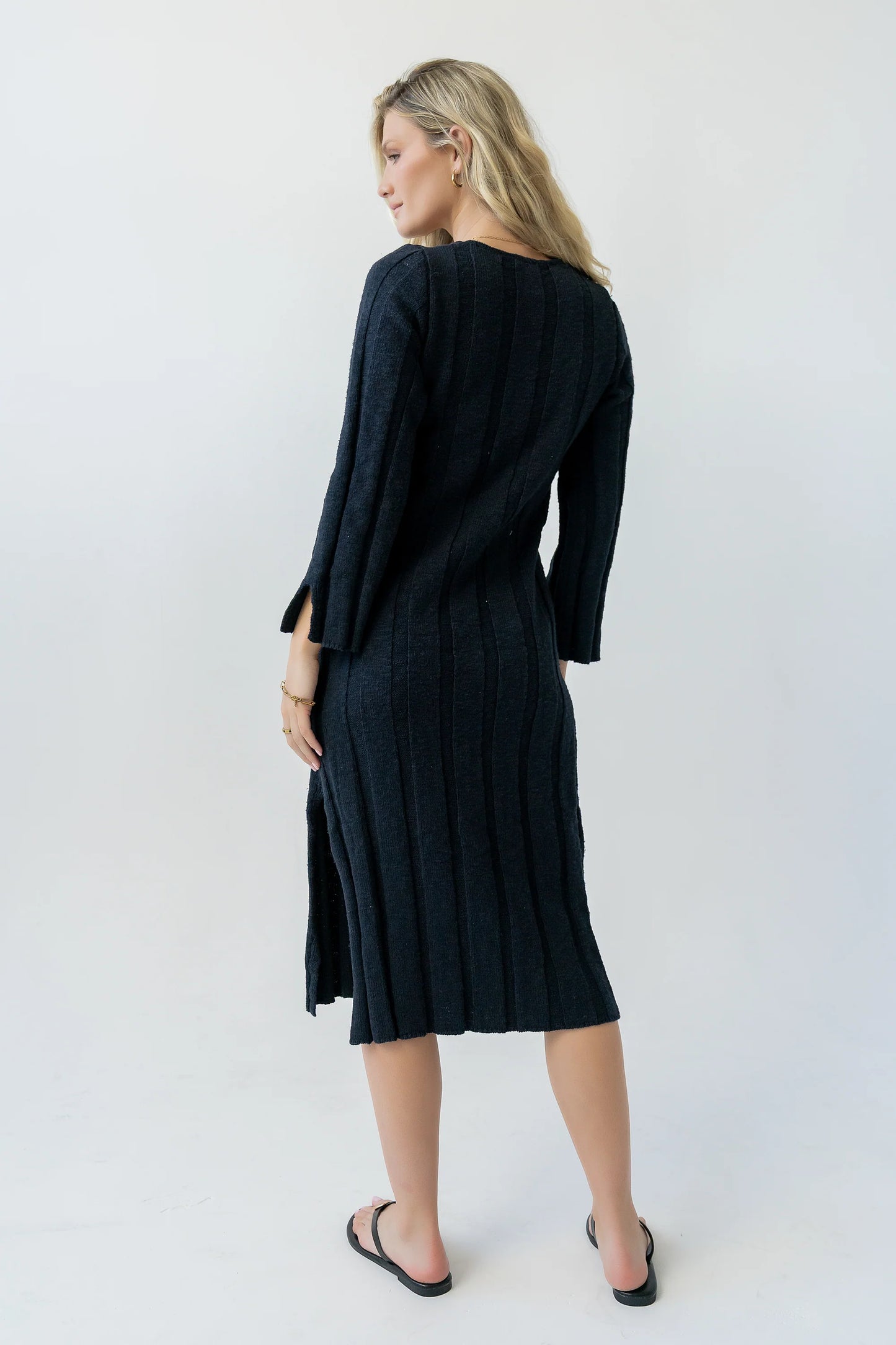 Camile Ribbed Sweater Dress