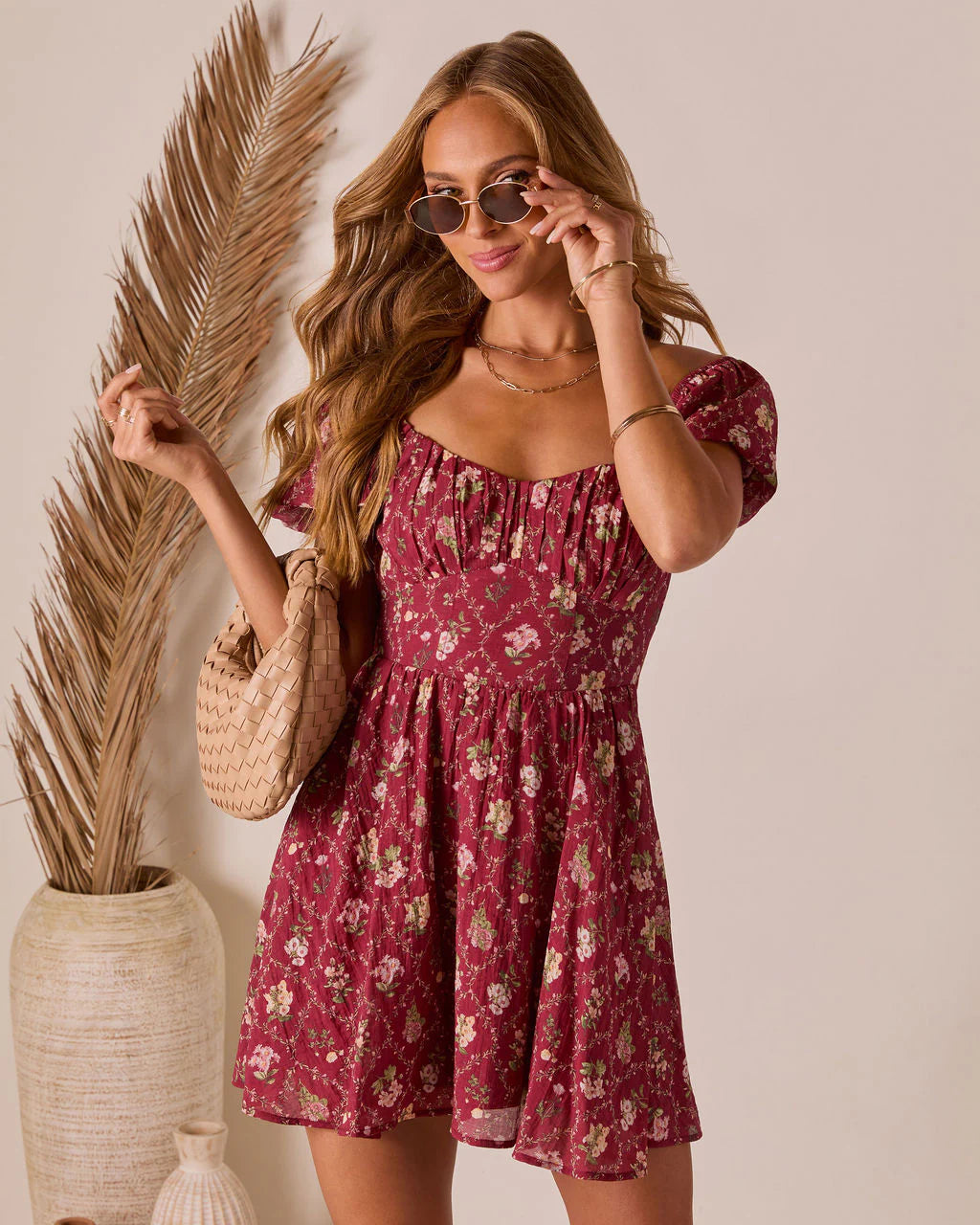 Adinna Scoop Neck Mini Dress