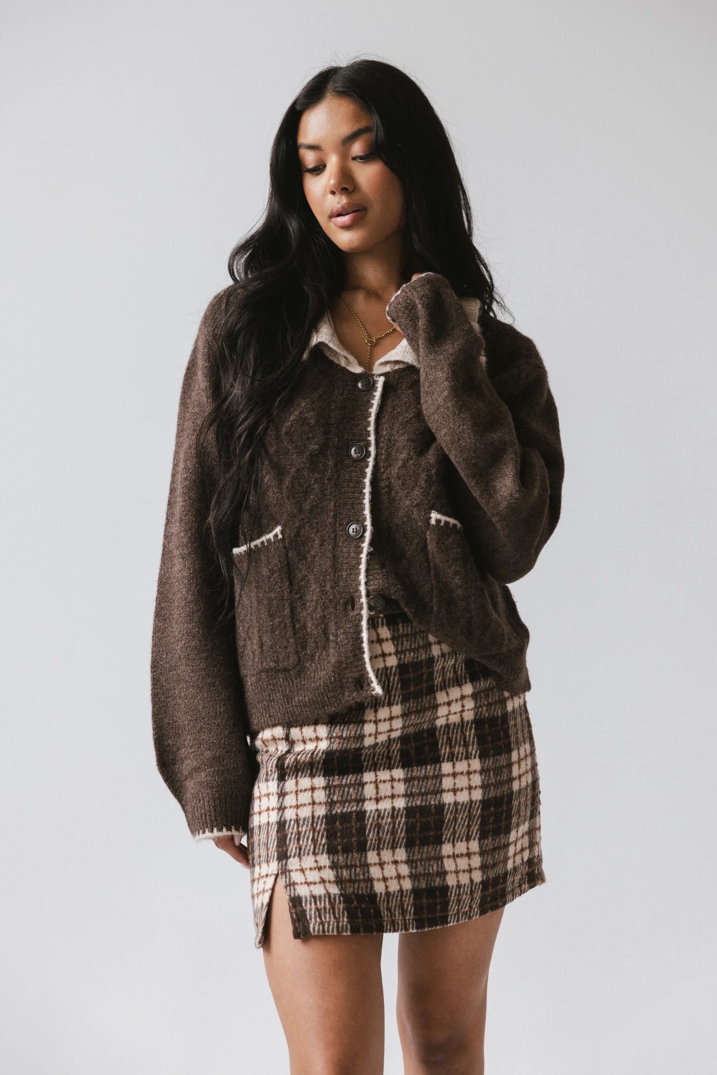 Brody Contrast Cardigan