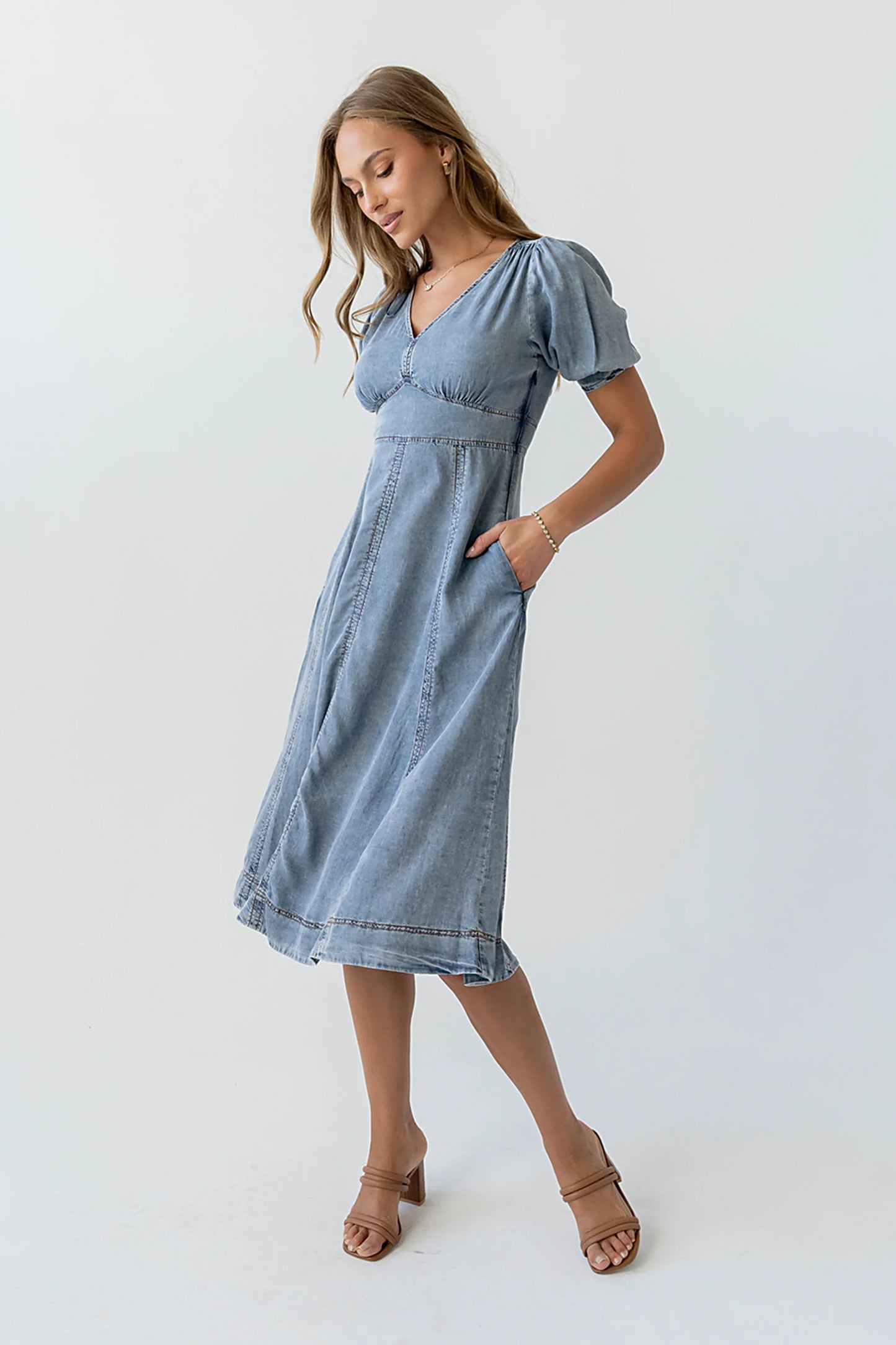 Andie Denim Midi Dress