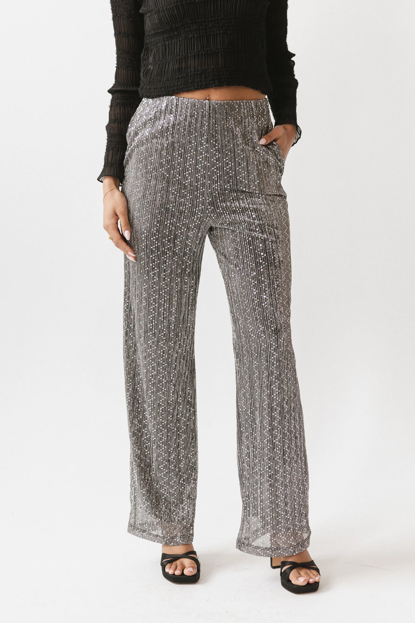Clara Sparkly Wide Leg Pants